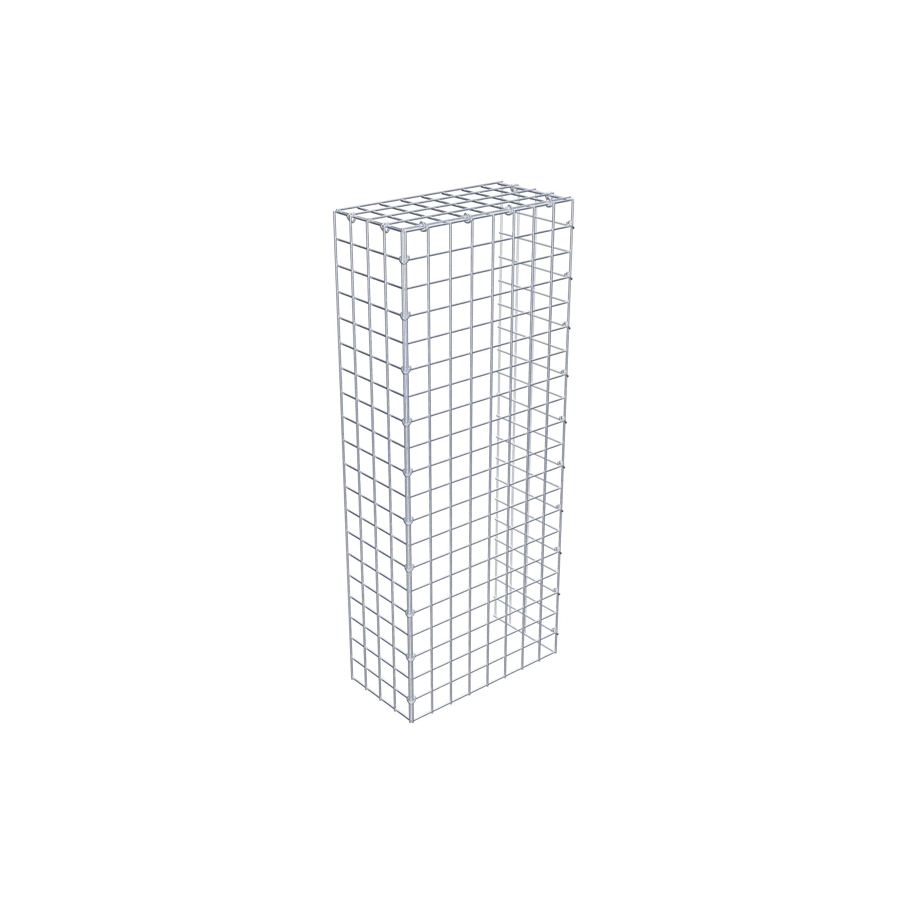Gabião Tipo 4 100 cm x 20 cm x 40 cm (C x A x P), malhagem 5 cm x 5 cm, anel C