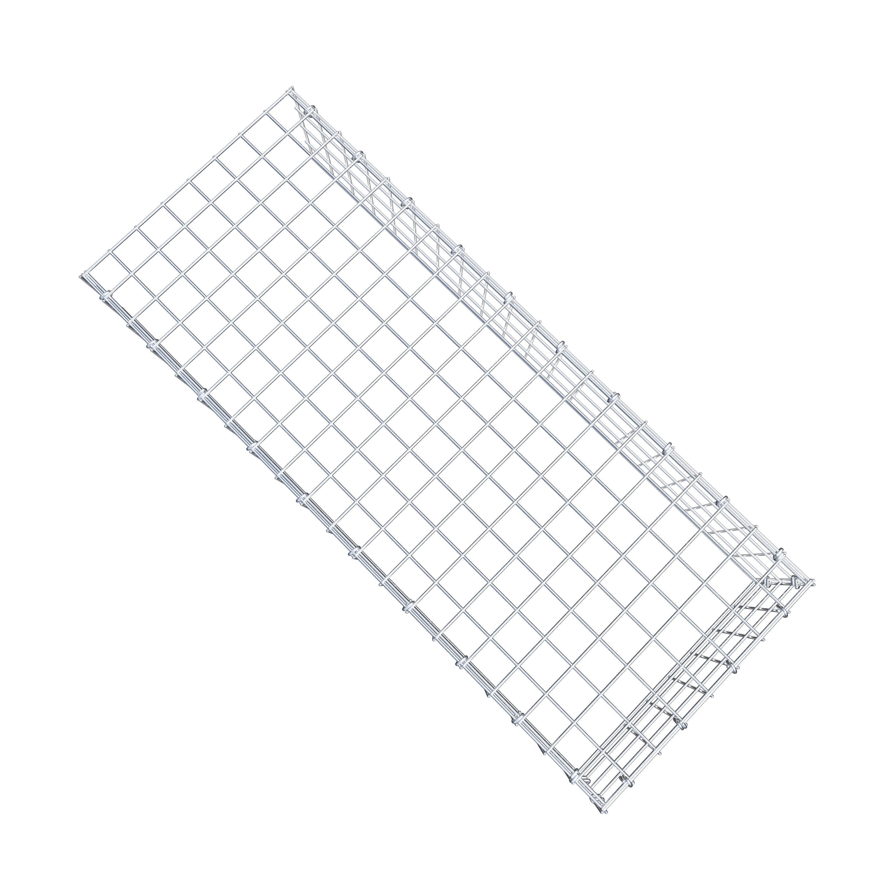 Gabião Tipo 4 100 cm x 20 cm x 40 cm (C x A x P), malhagem 5 cm x 5 cm, anel C