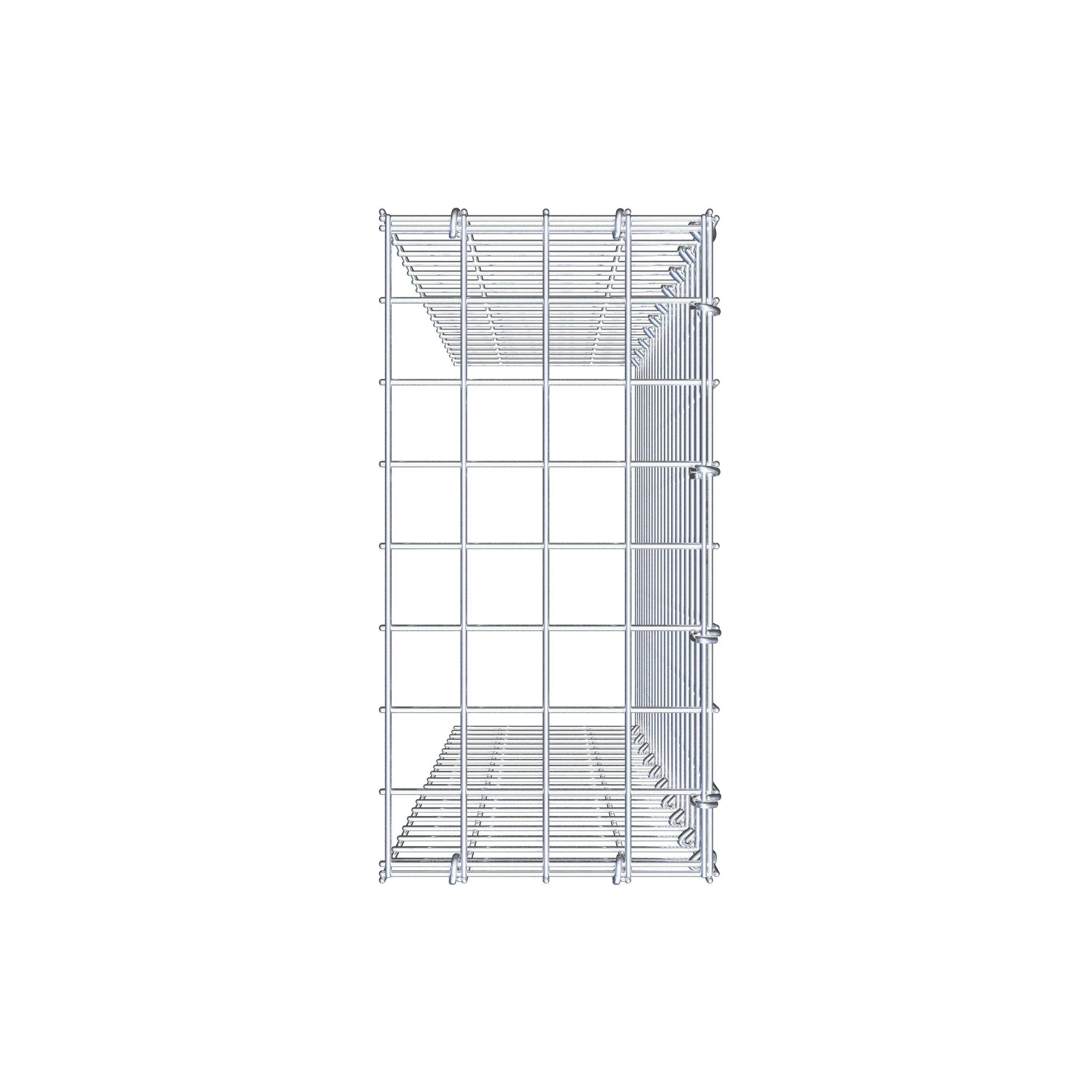 Gabião Tipo 4 100 cm x 20 cm x 40 cm (C x A x P), malhagem 5 cm x 5 cm, anel C