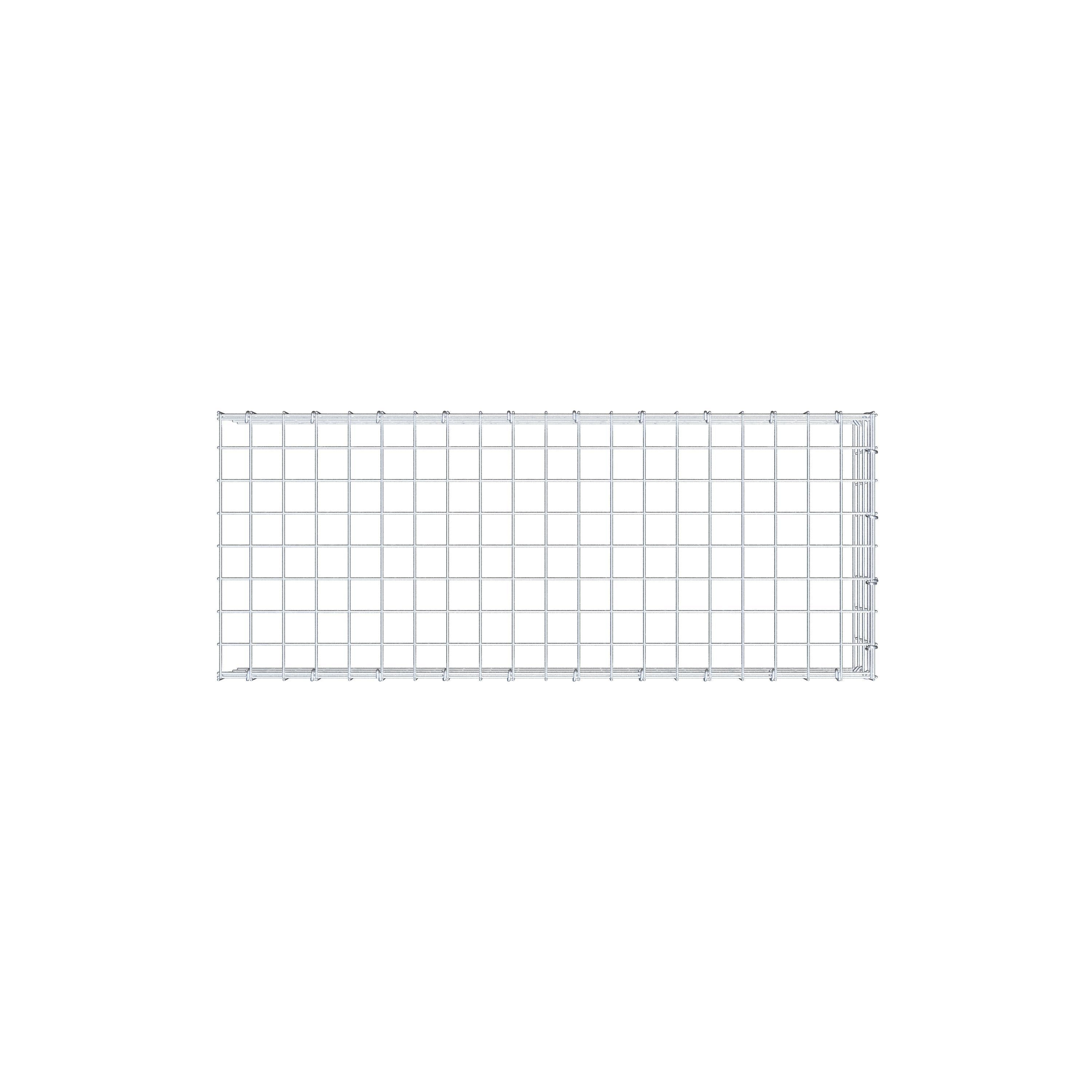 Gabião Tipo 4 100 cm x 20 cm x 40 cm (C x A x P), malhagem 5 cm x 5 cm, anel C