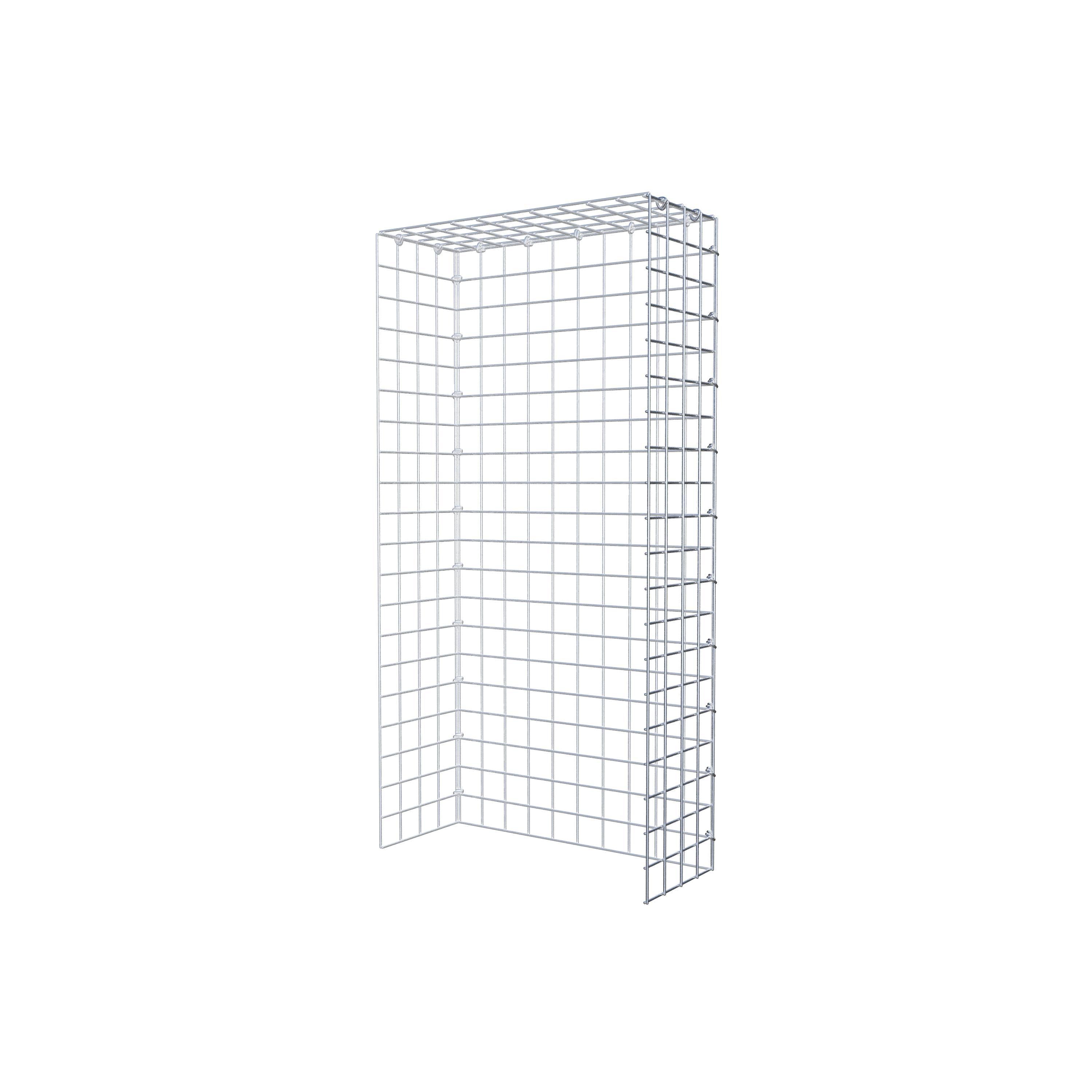 Gabião Tipo 4 100 cm x 20 cm x 50 cm (C x A x P), malhagem 5 cm x 5 cm, anel C
