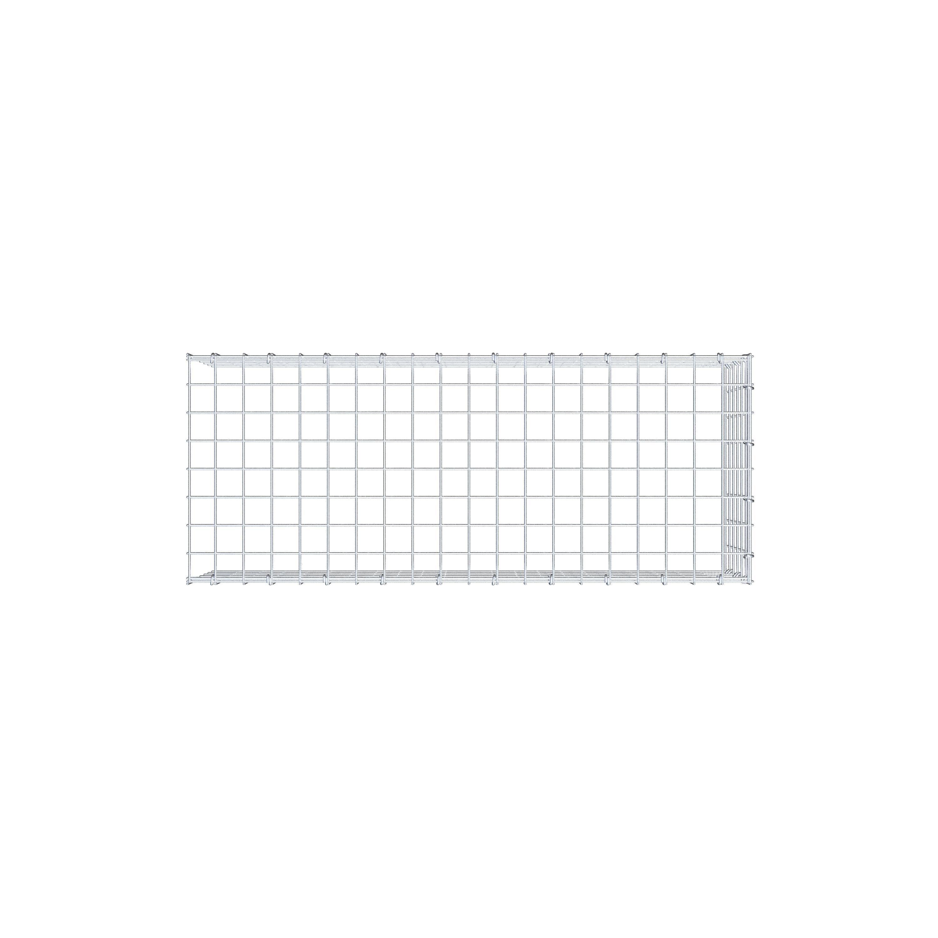 Gabião Tipo 4 100 cm x 30 cm x 40 cm (C x A x P), malhagem 5 cm x 5 cm, anel C
