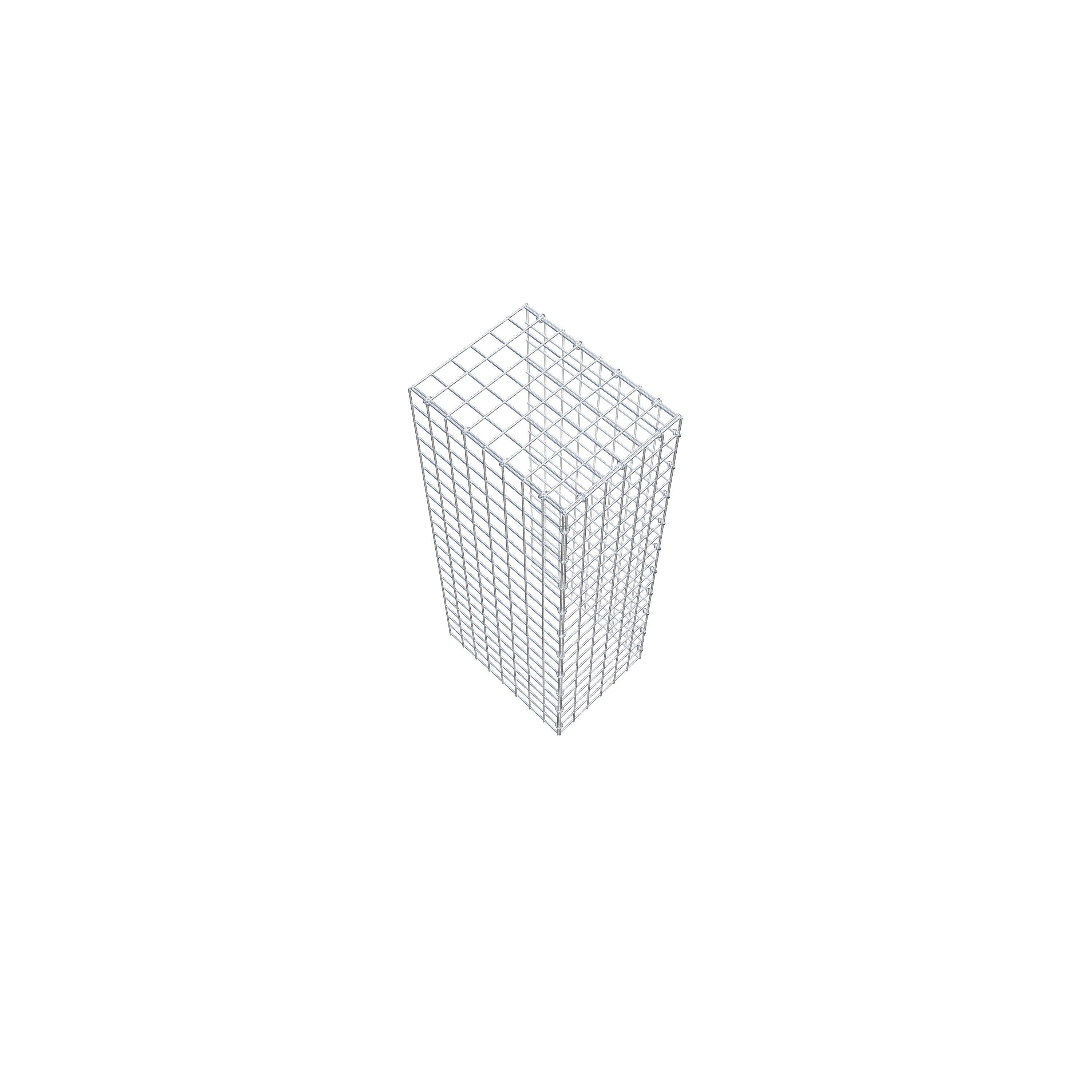 Gabião Tipo 4 100 cm x 40 cm x 30 cm (C x A x P), malhagem 5 cm x 5 cm, anel C