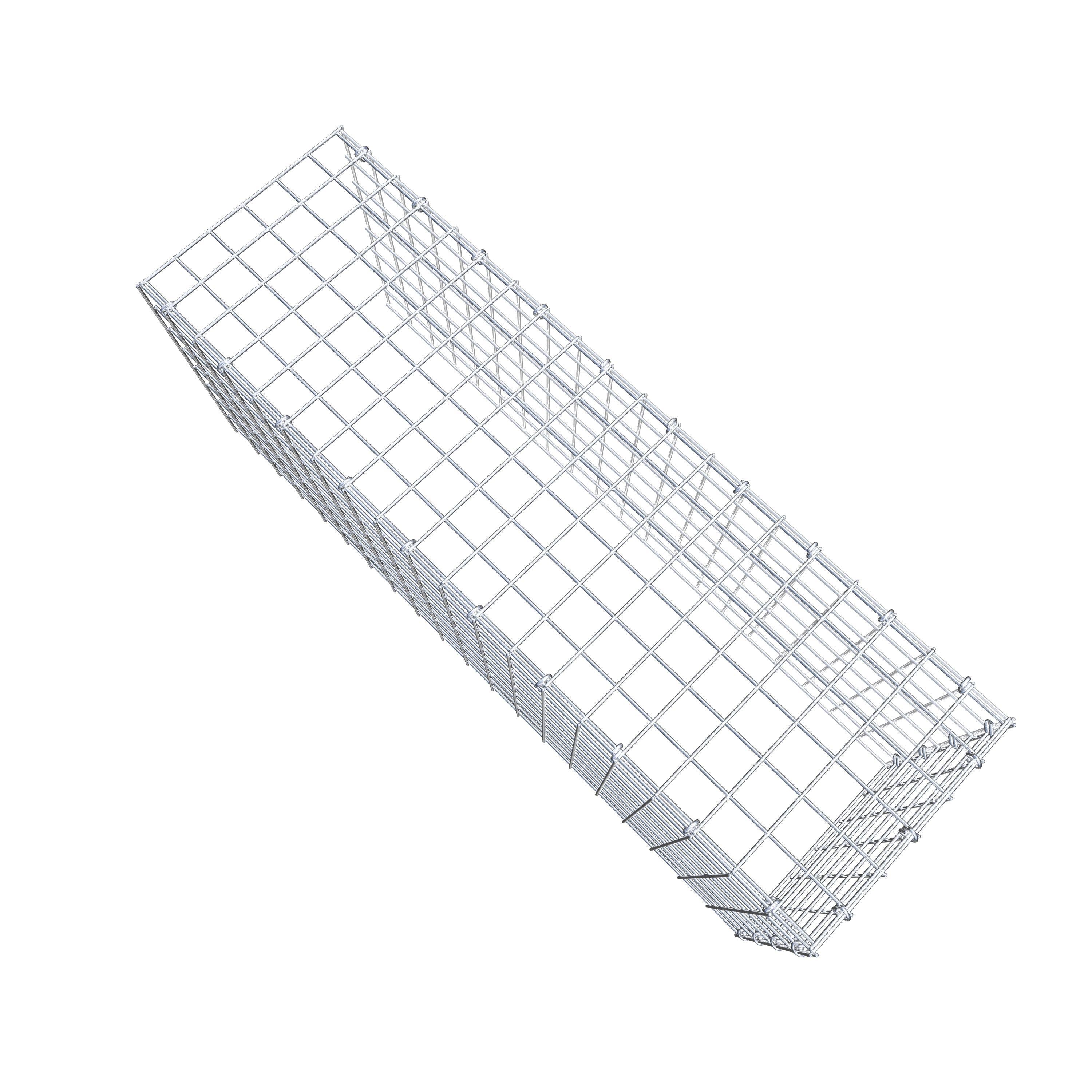 Gabião Tipo 4 100 cm x 40 cm x 30 cm (C x A x P), malhagem 5 cm x 5 cm, anel C