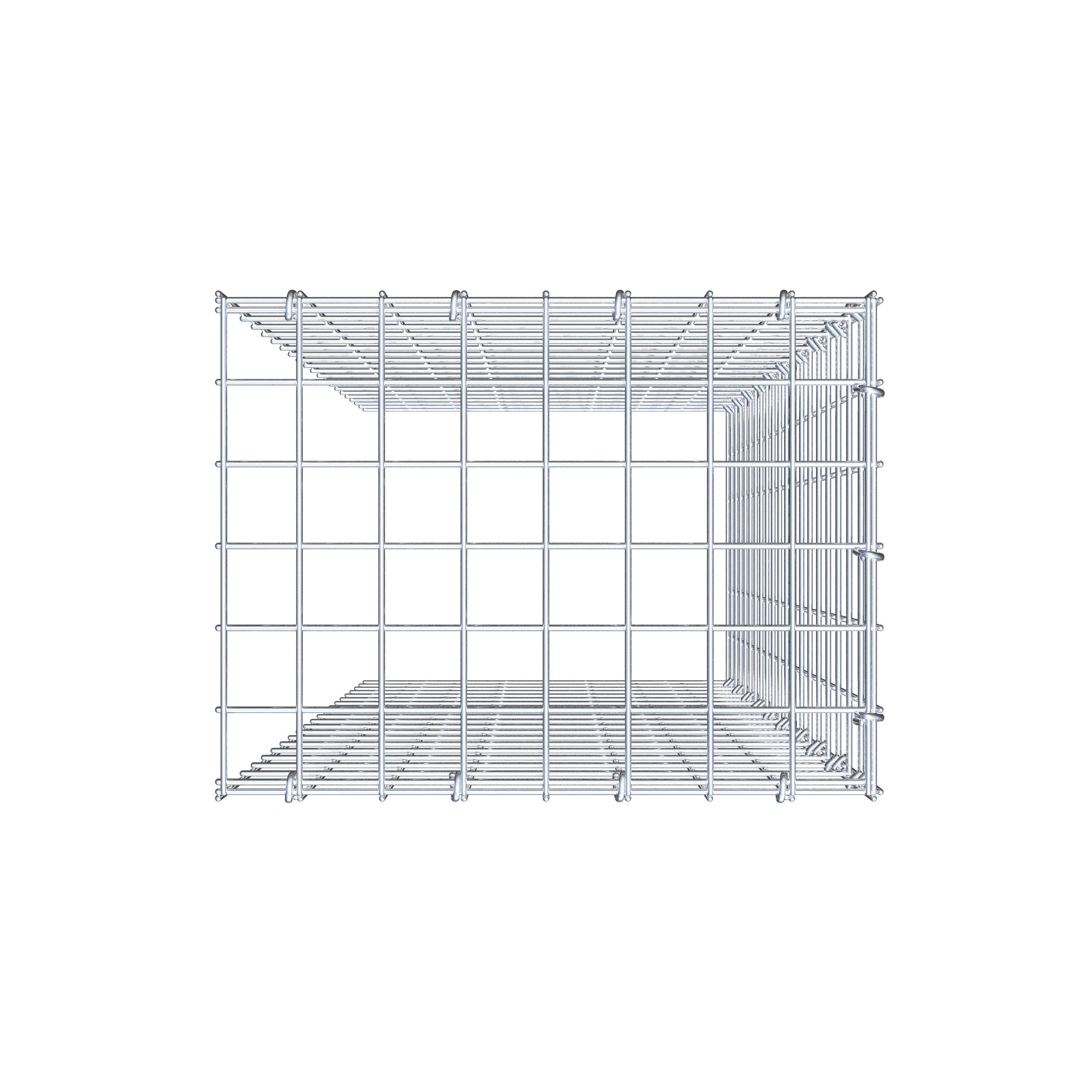 Gabião Tipo 4 100 cm x 40 cm x 30 cm (C x A x P), malhagem 5 cm x 5 cm, anel C
