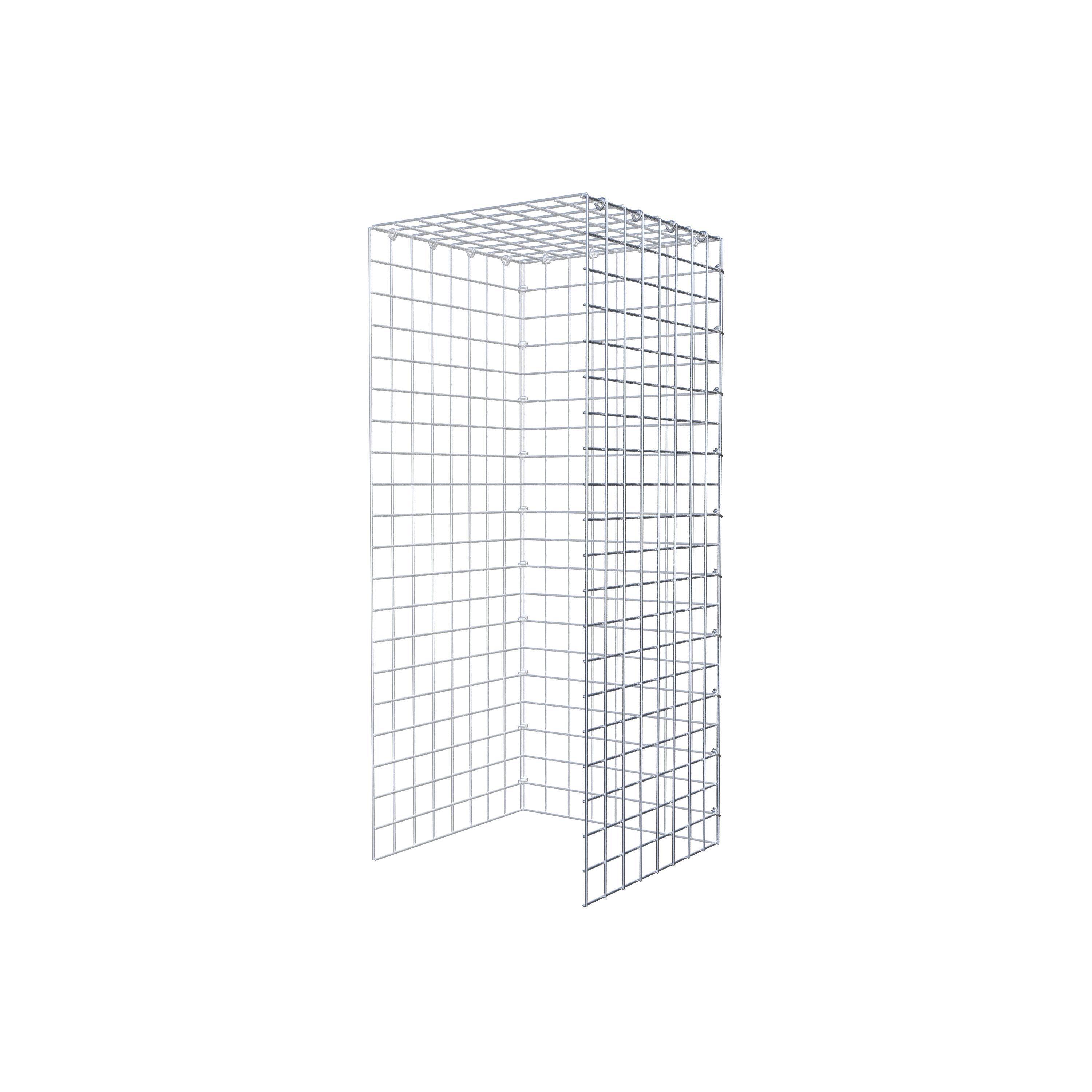 Gabião Tipo 4 100 cm x 40 cm x 40 cm (C x A x P), malhagem 5 cm x 5 cm, anel C