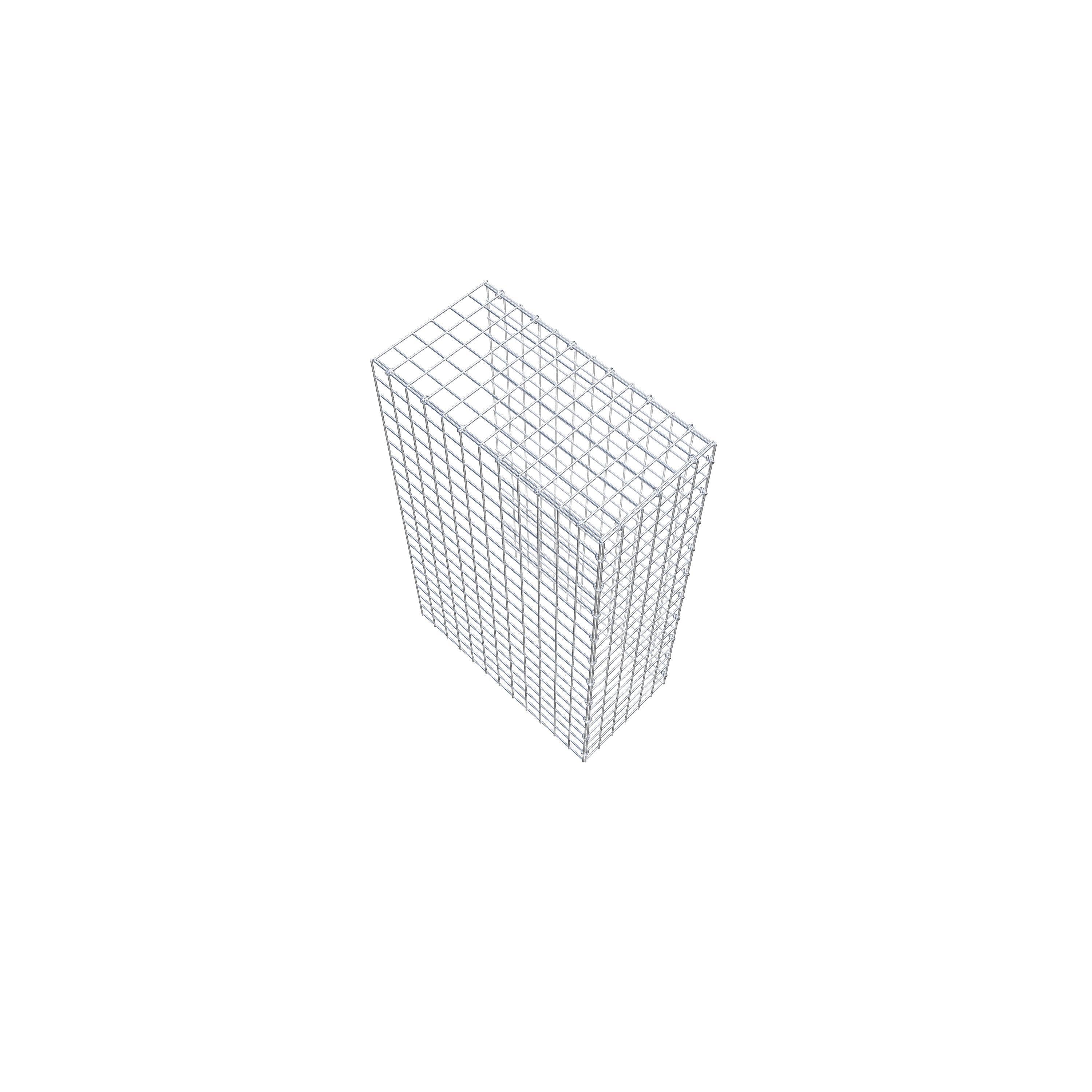 Gabião Tipo 4 100 cm x 60 cm x 30 cm (C x A x P), malhagem 5 cm x 5 cm, anel C