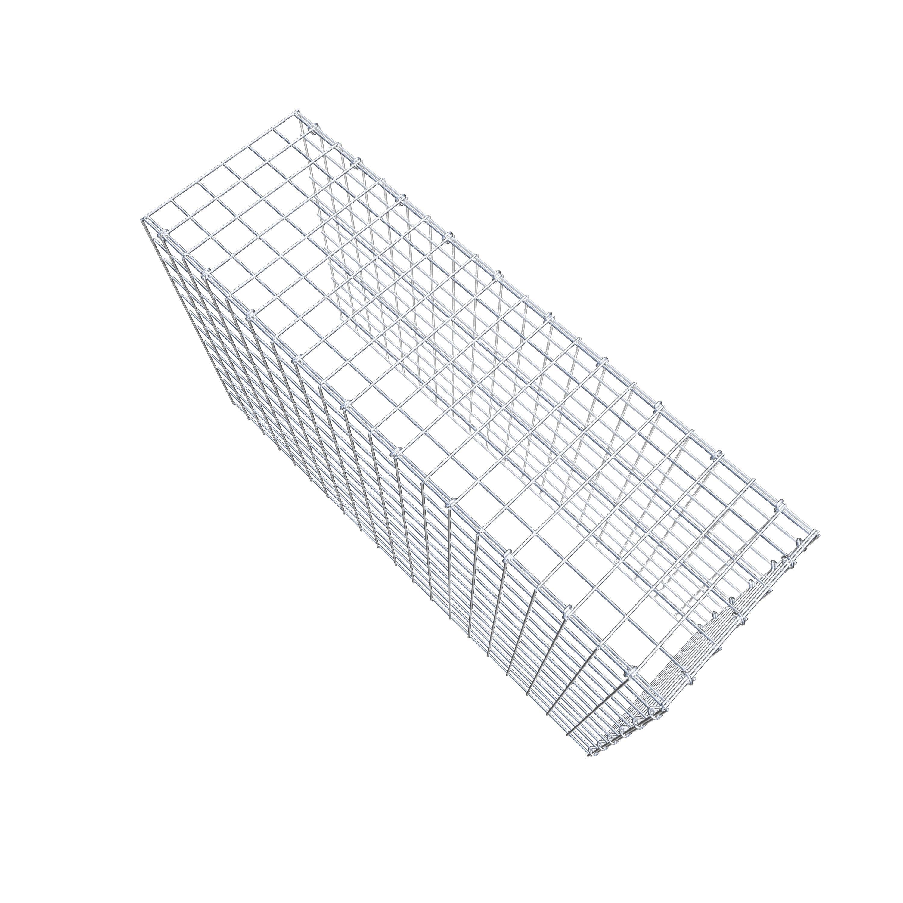 Gabião Tipo 4 100 cm x 60 cm x 30 cm (C x A x P), malhagem 5 cm x 5 cm, anel C