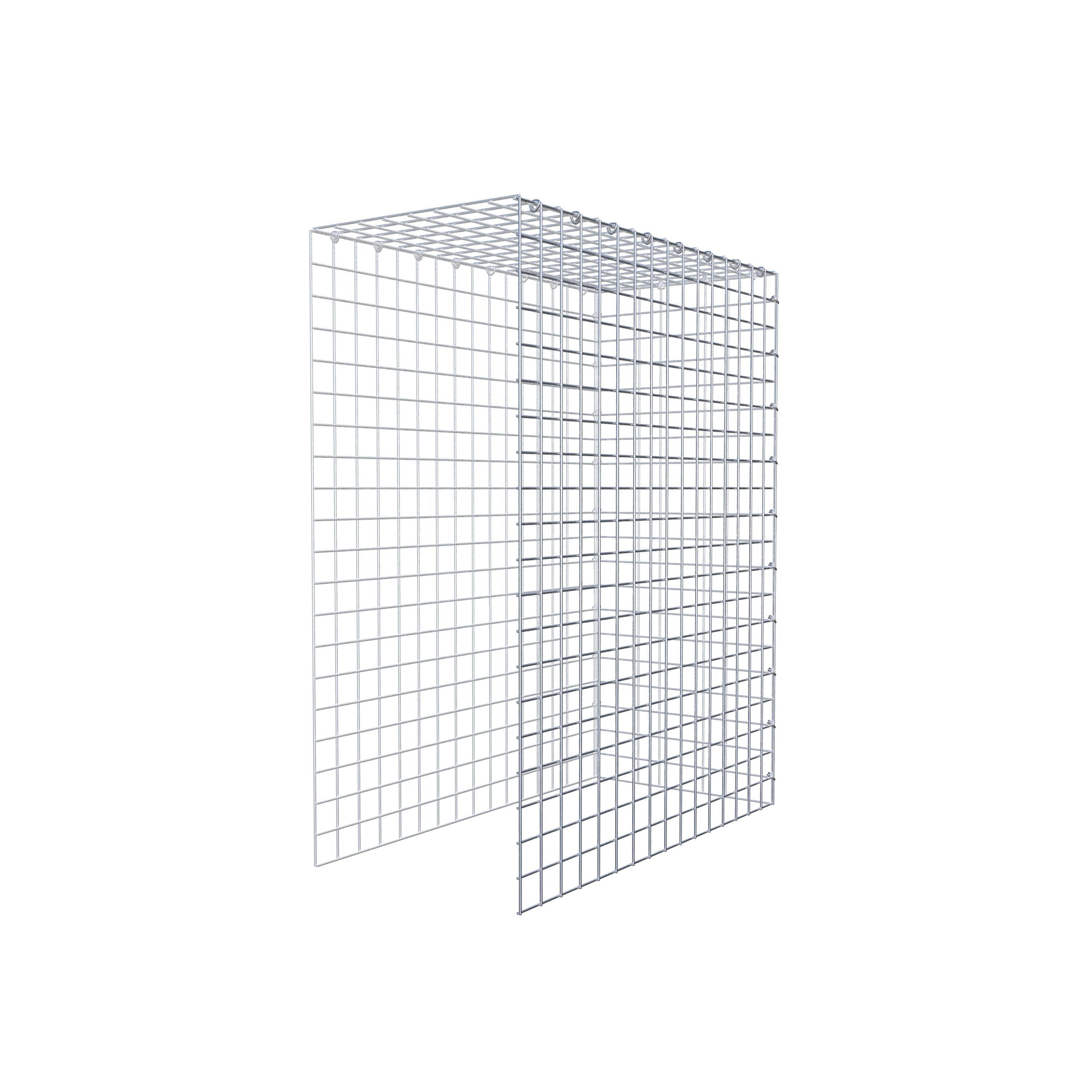 Fourche rapportée type 4 100 cm x 80 cm x 40 cm (L x H x P), mailles 5 cm x 5 cm, anneau C
