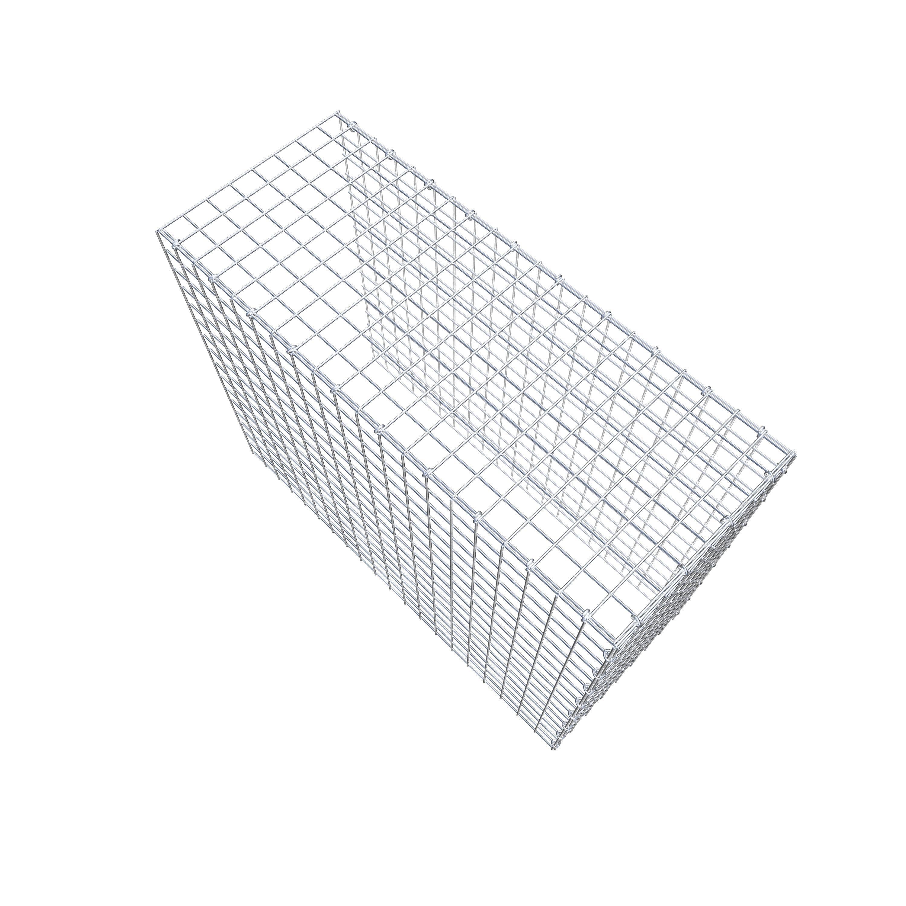 Fourche rapportée type 4 100 cm x 80 cm x 40 cm (L x H x P), mailles 5 cm x 5 cm, anneau C