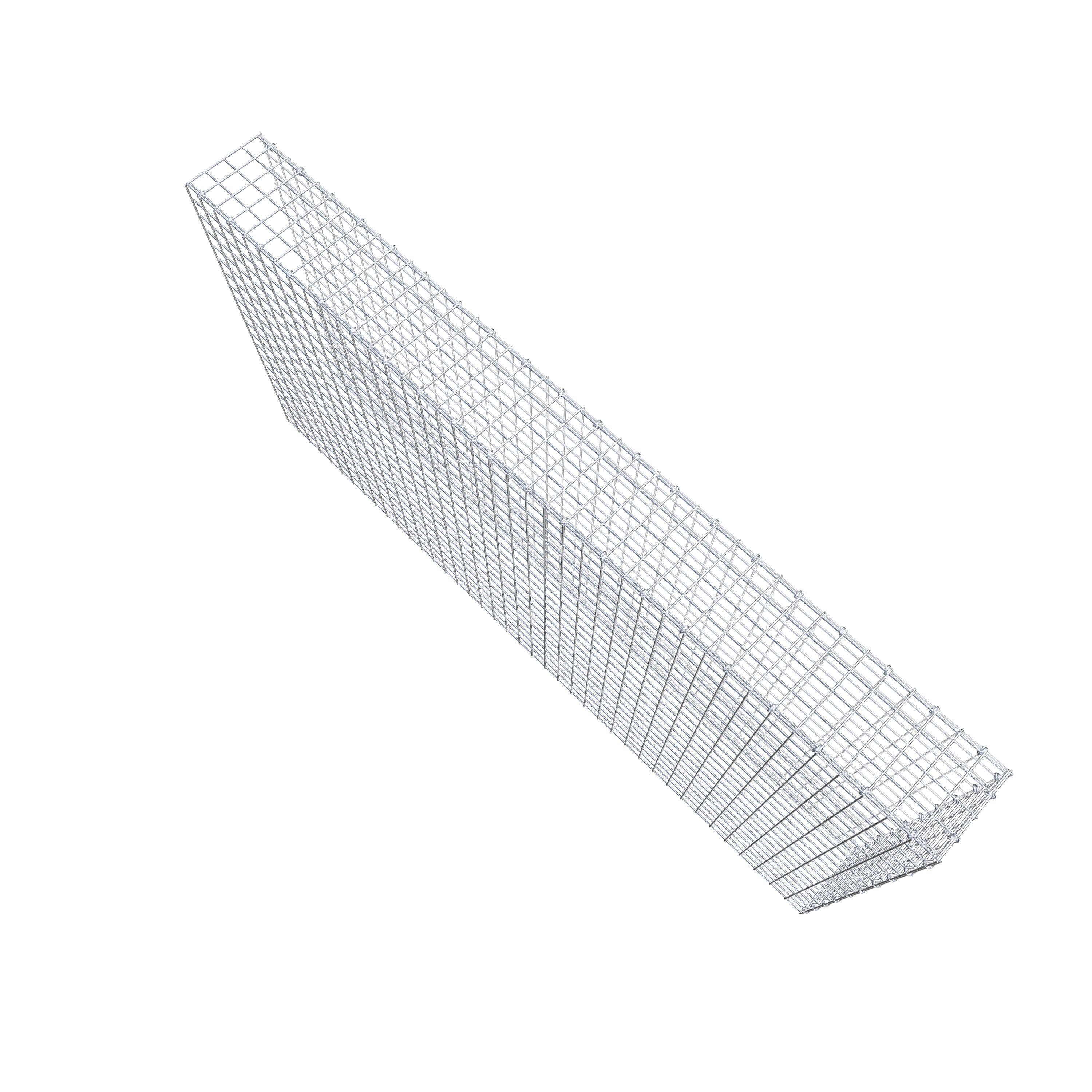 Extra gabion typ 4 200 cm x 100 cm x 20 cm (L x H x D), maskstorlek 5 cm x 5 cm, C-ring