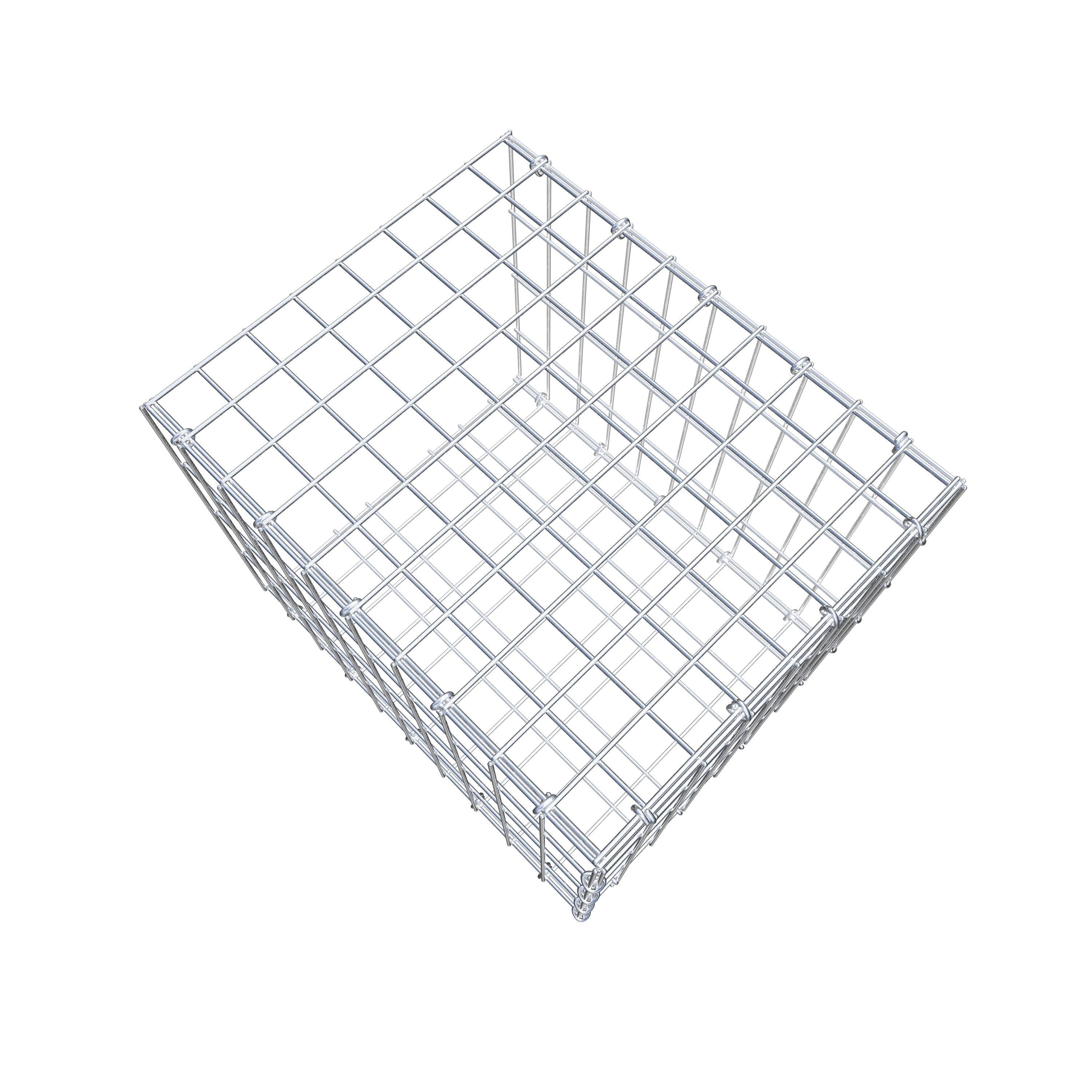Pila adicional tipo 2 50 cm x 40 cm x 40 cm, malla 5 cm x 10 cm, anillo en C