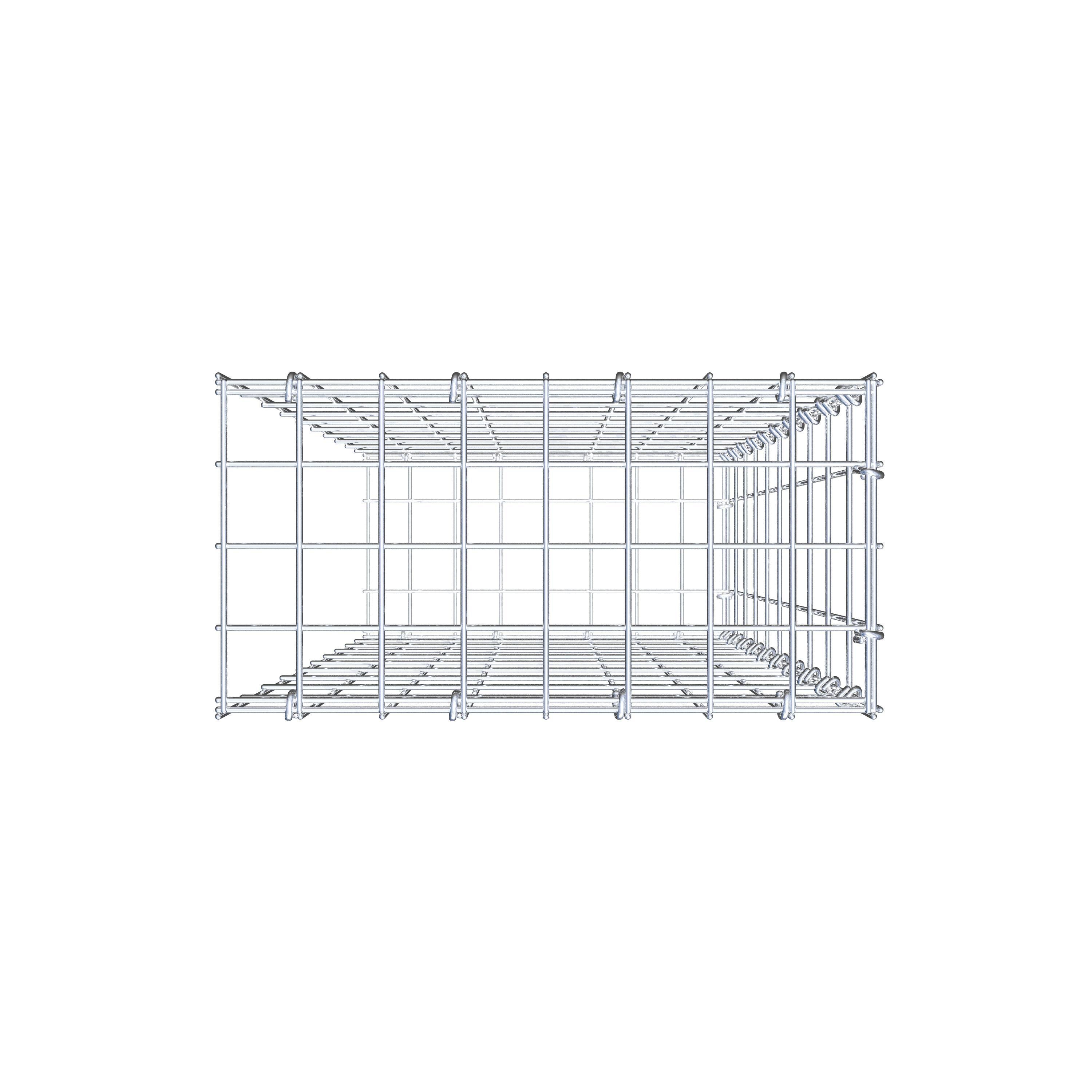 Pile aggiuntivo tipo 2 100 cm x 40 cm x 20 cm, maglia 5 cm x 10 cm, anello a C