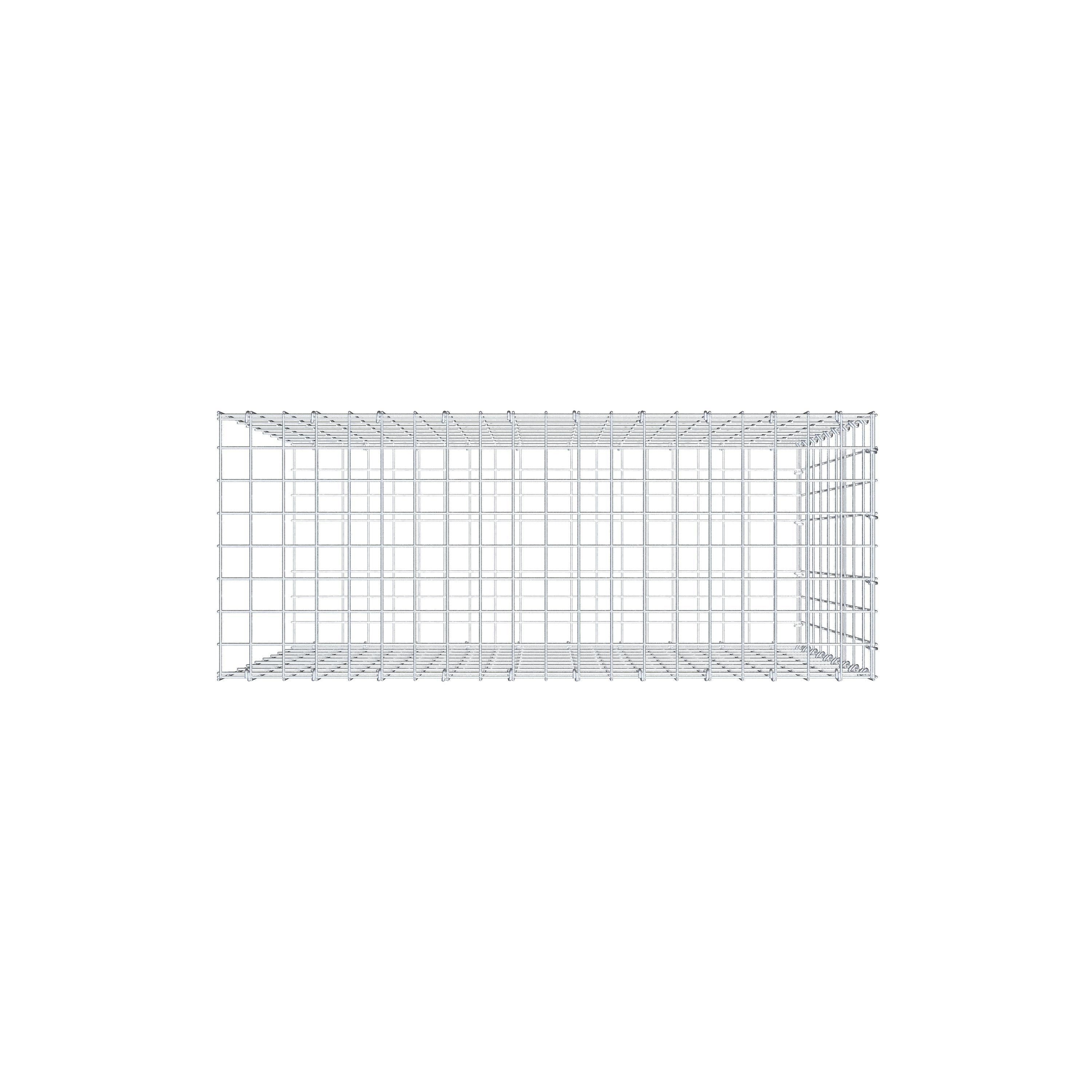 Pila adicional tipo 2 100 cm x 90 cm x 40 cm, malla 5 cm x 10 cm, anillo en C