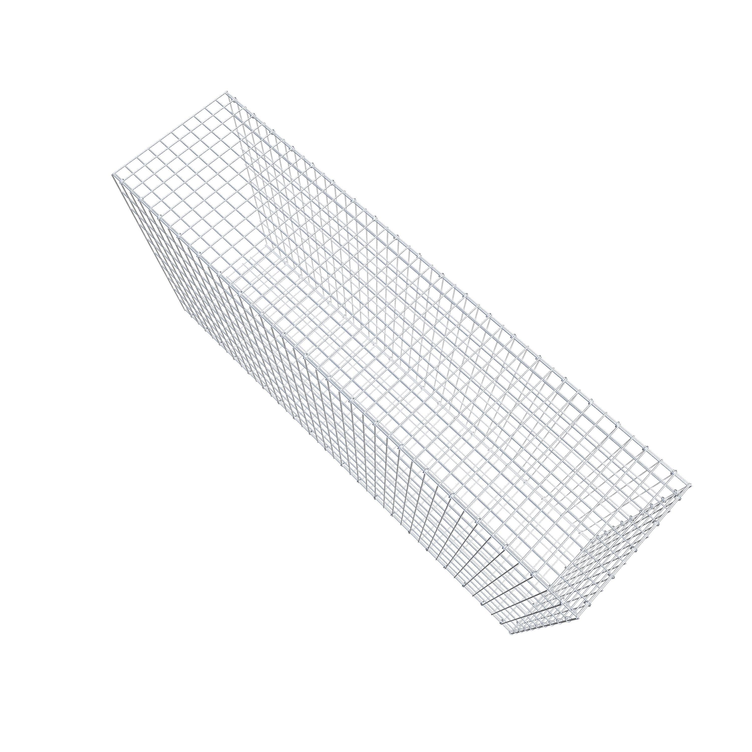Extra gabion typ 2 200 cm x 100 cm x 50 cm, maskstorlek 5 cm x 10 cm, C-ring