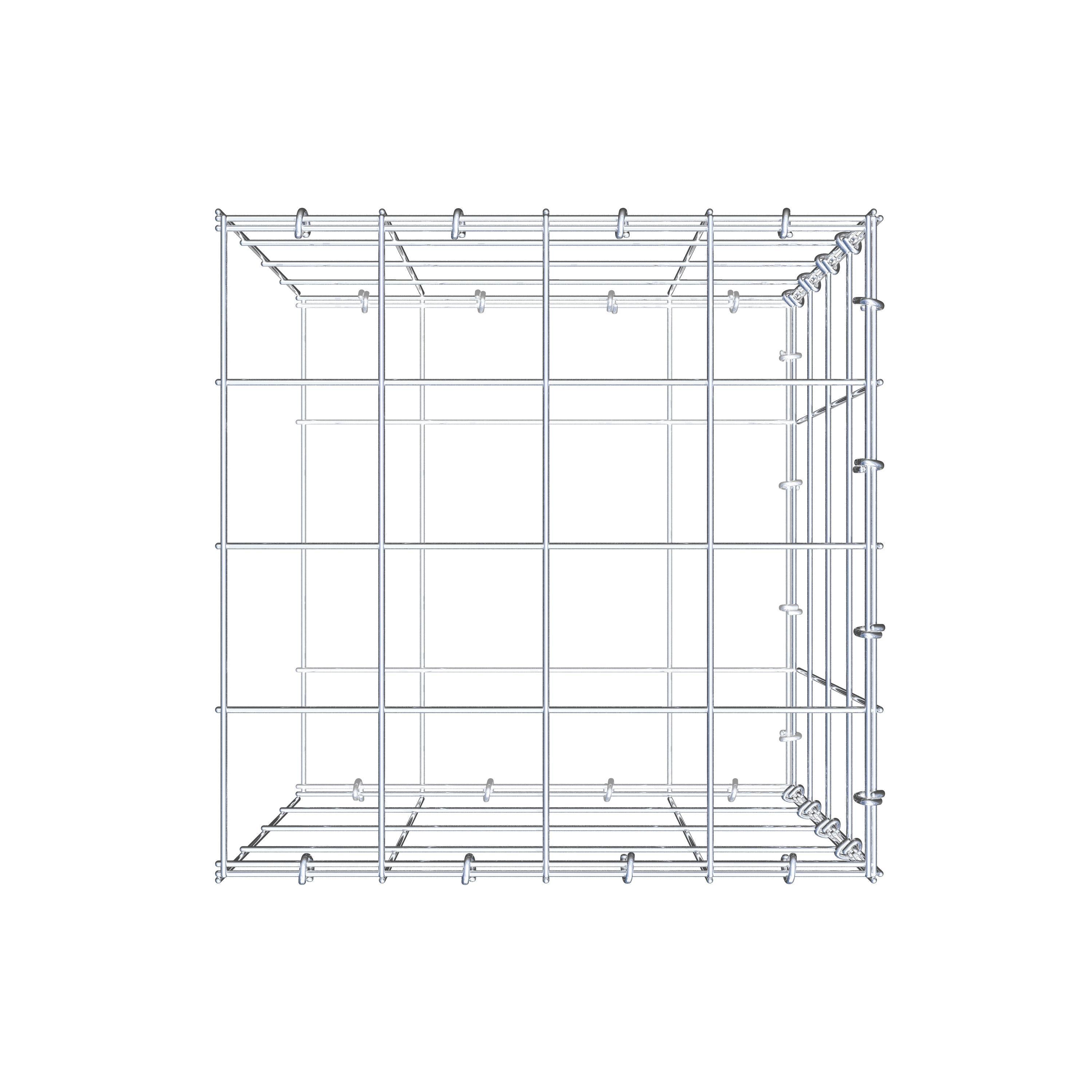 Pila adicional tipo 2 40 cm x 40 cm x 40 cm (L x A x P), malla 10 cm x 10 cm, anillo en C