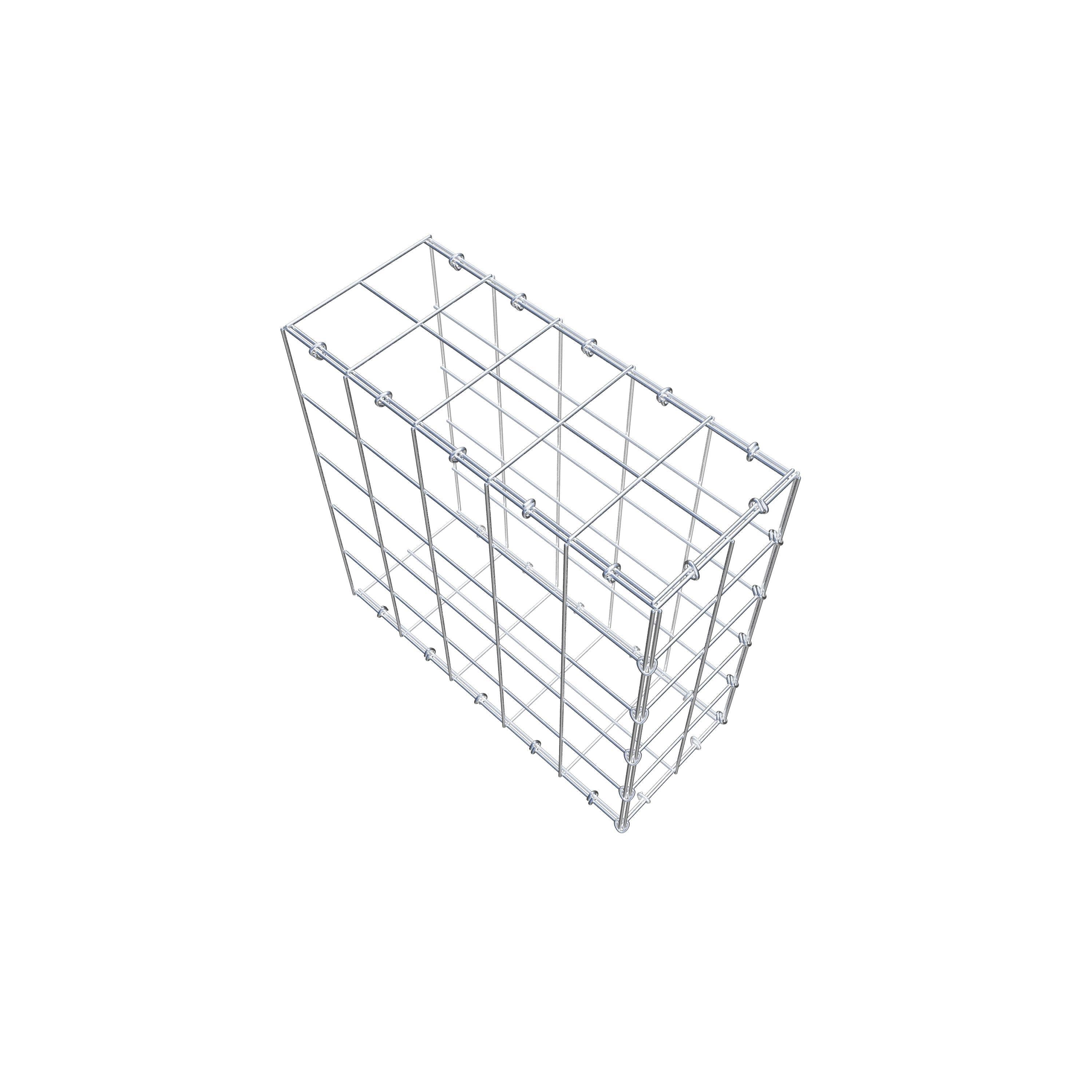 Toegevoegde pool type 2 50 cm x 50 cm x 20 cm (L x H x D), maaswijdte 10 cm x 10 cm, C-ring