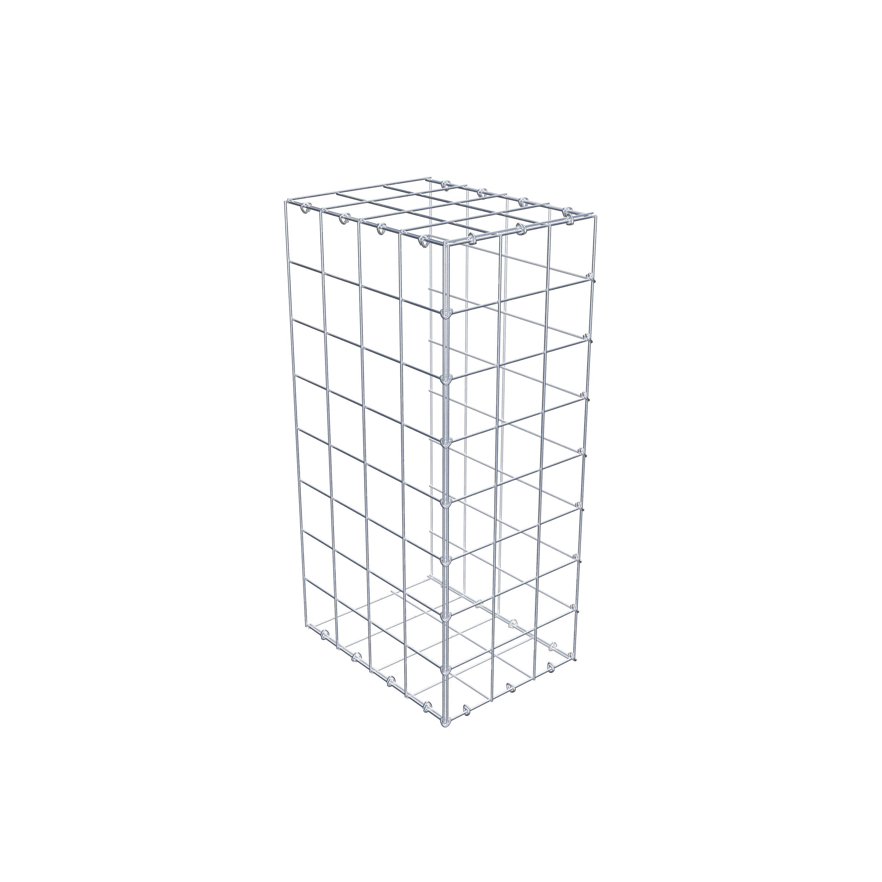 Pila adicional tipo 2 80 cm x 40 cm x 30 cm (L x A x P), malla 10 cm x 10 cm, anillo en C