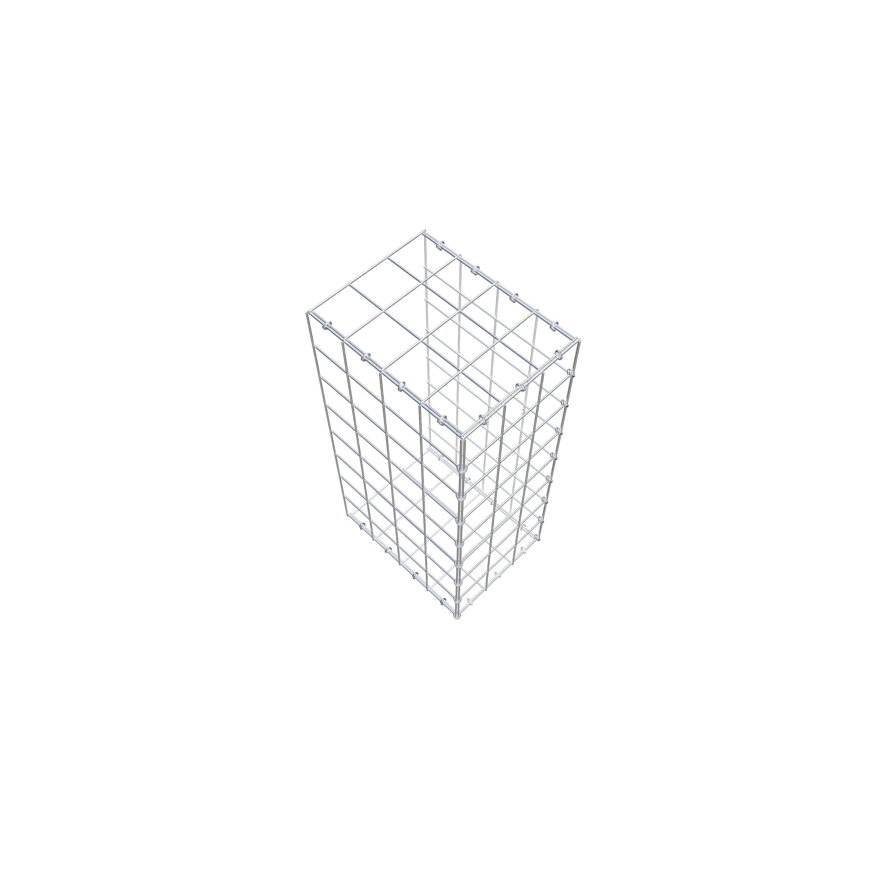 Pila adicional tipo 2 80 cm x 40 cm x 30 cm (L x A x P), malla 10 cm x 10 cm, anillo en C
