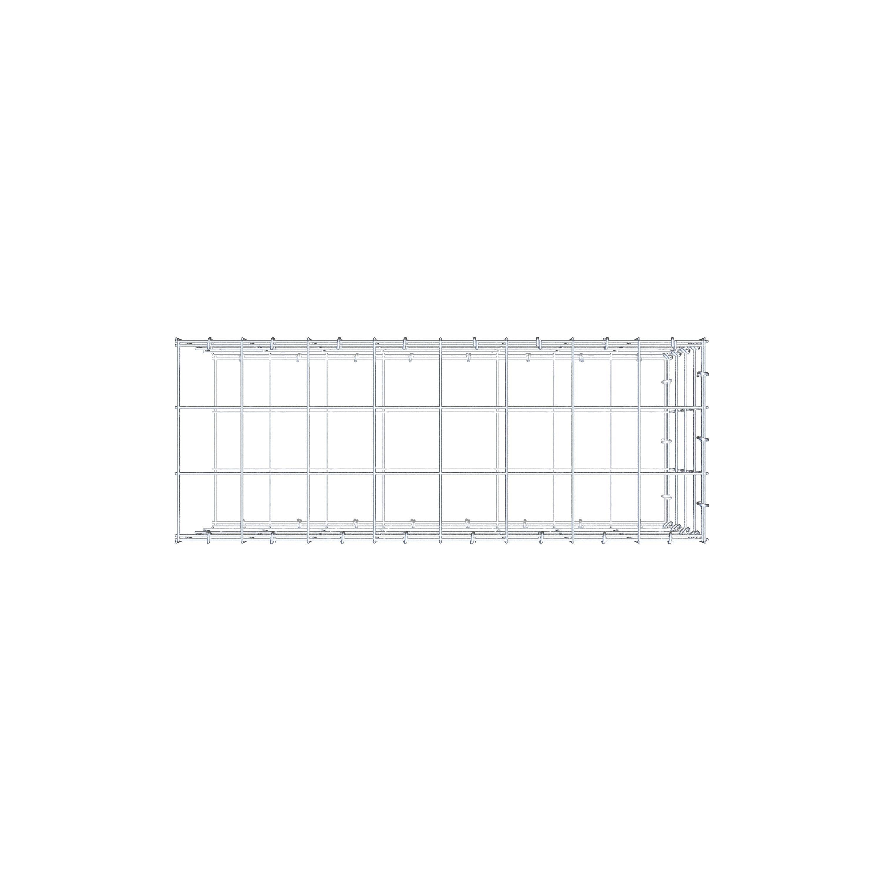 Pila adicional tipo 2 80 cm x 40 cm x 30 cm (L x A x P), malla 10 cm x 10 cm, anillo en C