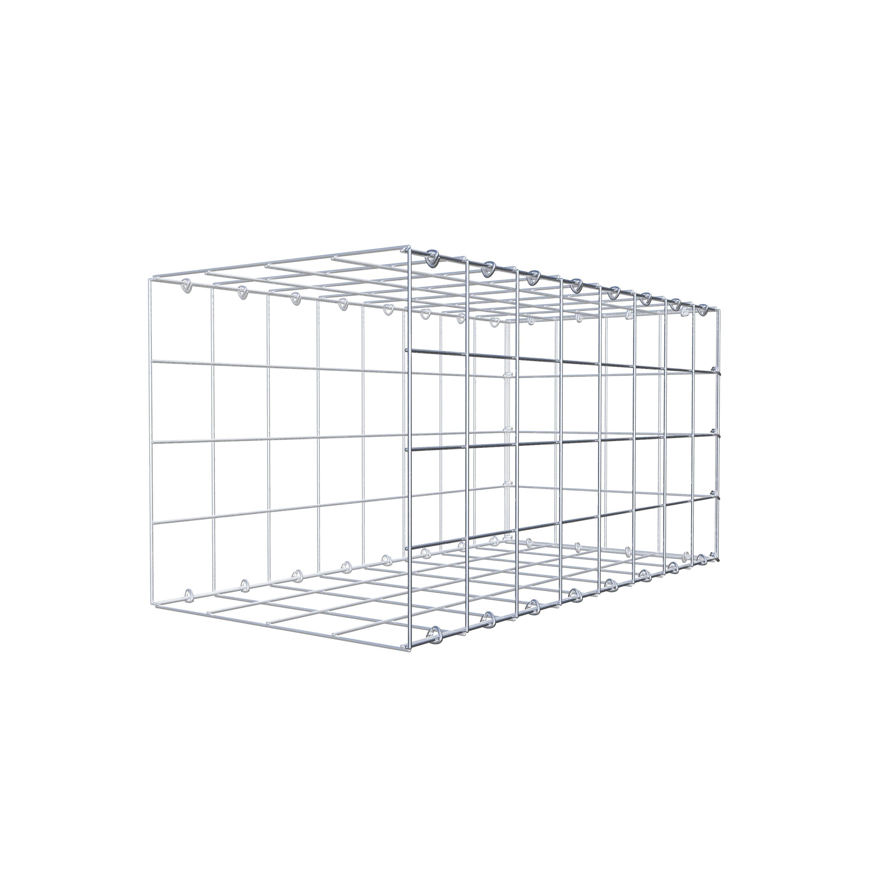Fourche rapportée type 2 80 cm x 40 cm x 40 cm (L x H x P), mailles 10 cm x 10 cm, anneau en C