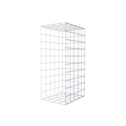 Typ 2 påbyggnadsgabion 100 cm x 50 cm x 40 cm (L x H x D), maskstorlek 10 cm x 10 cm, C-ring