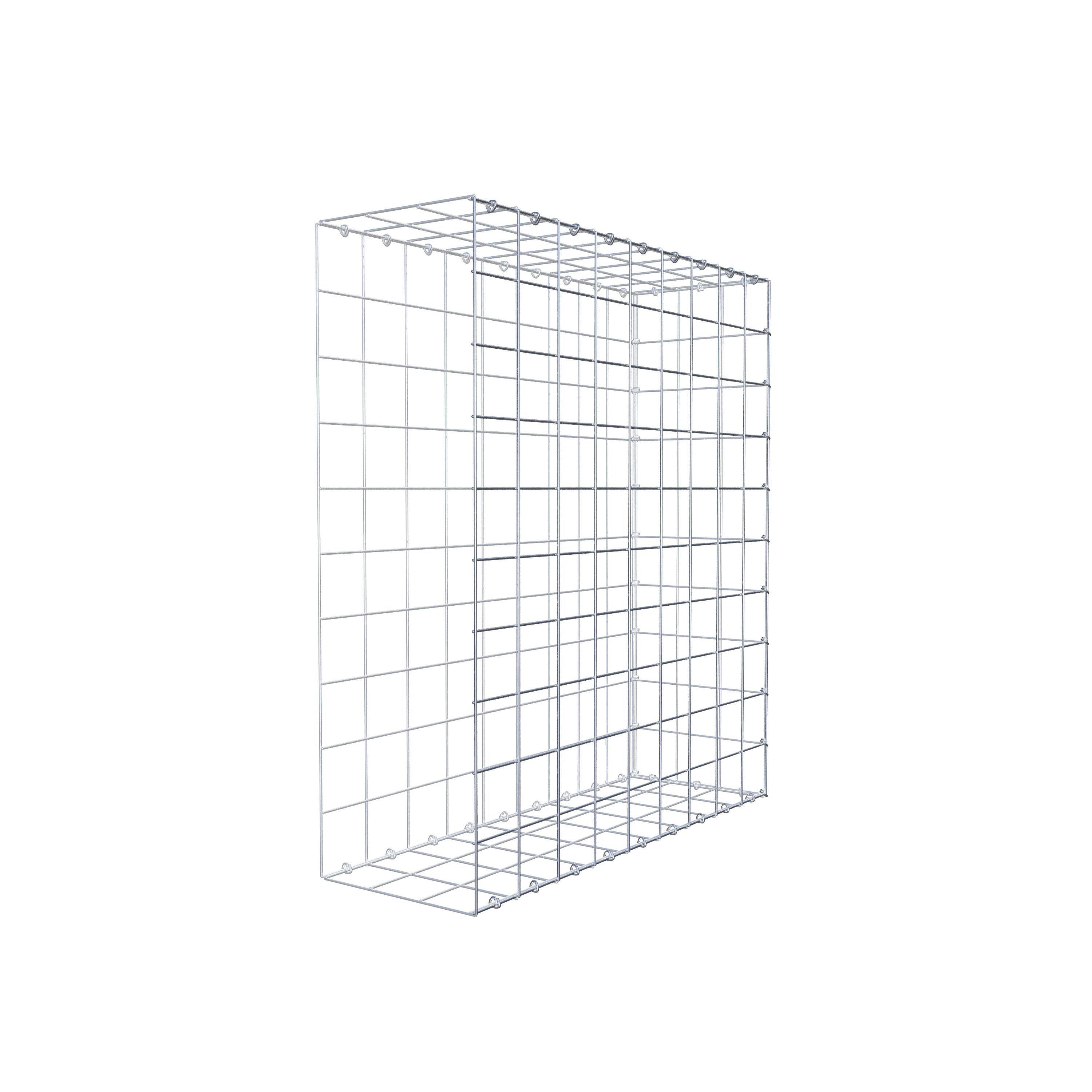 Fourche rapportée type 2 100 cm x 90 cm x 30 cm (L x H x P), mailles 10 cm x 10 cm, anneau en C