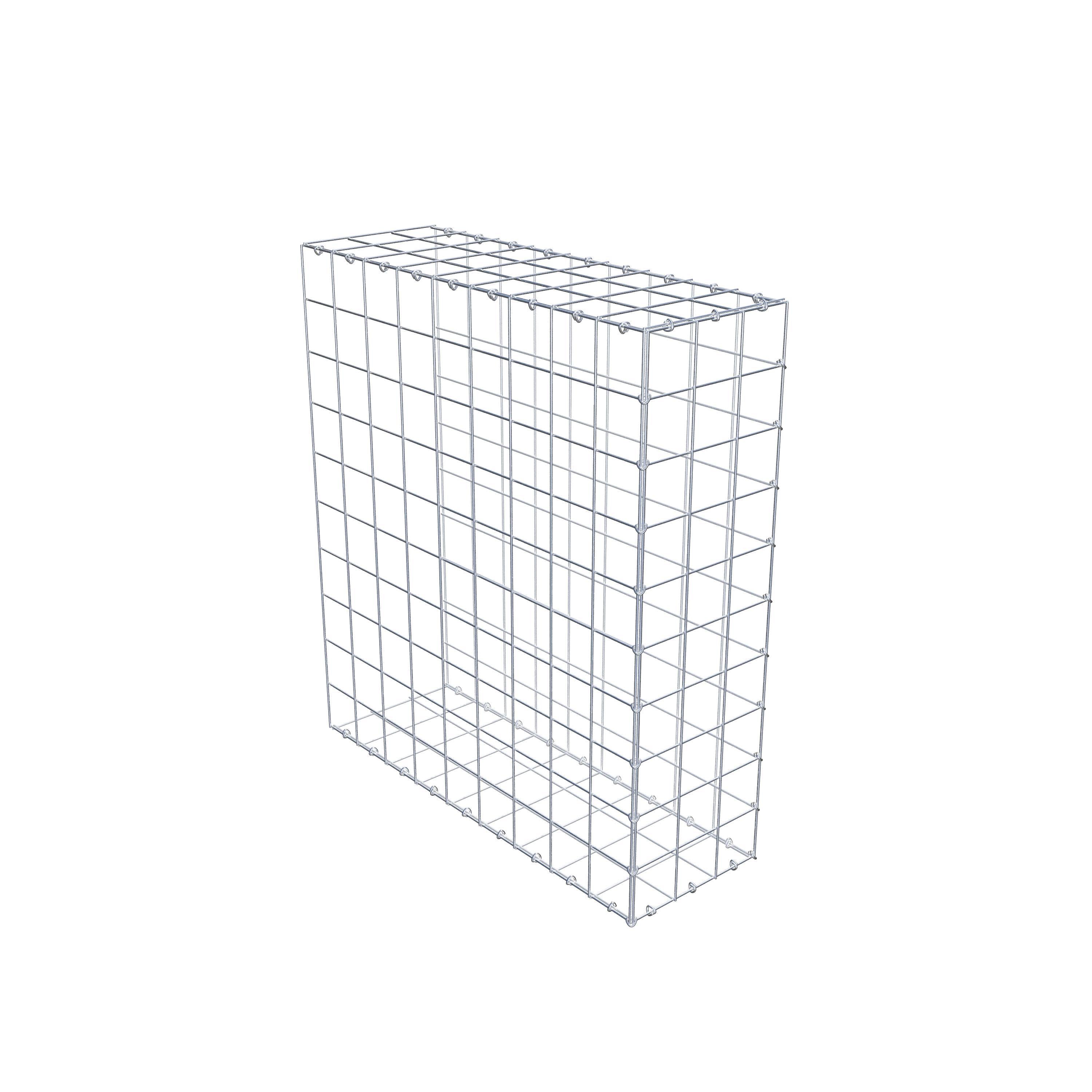 Fourche rapportée type 2 100 cm x 90 cm x 30 cm (L x H x P), mailles 10 cm x 10 cm, anneau en C