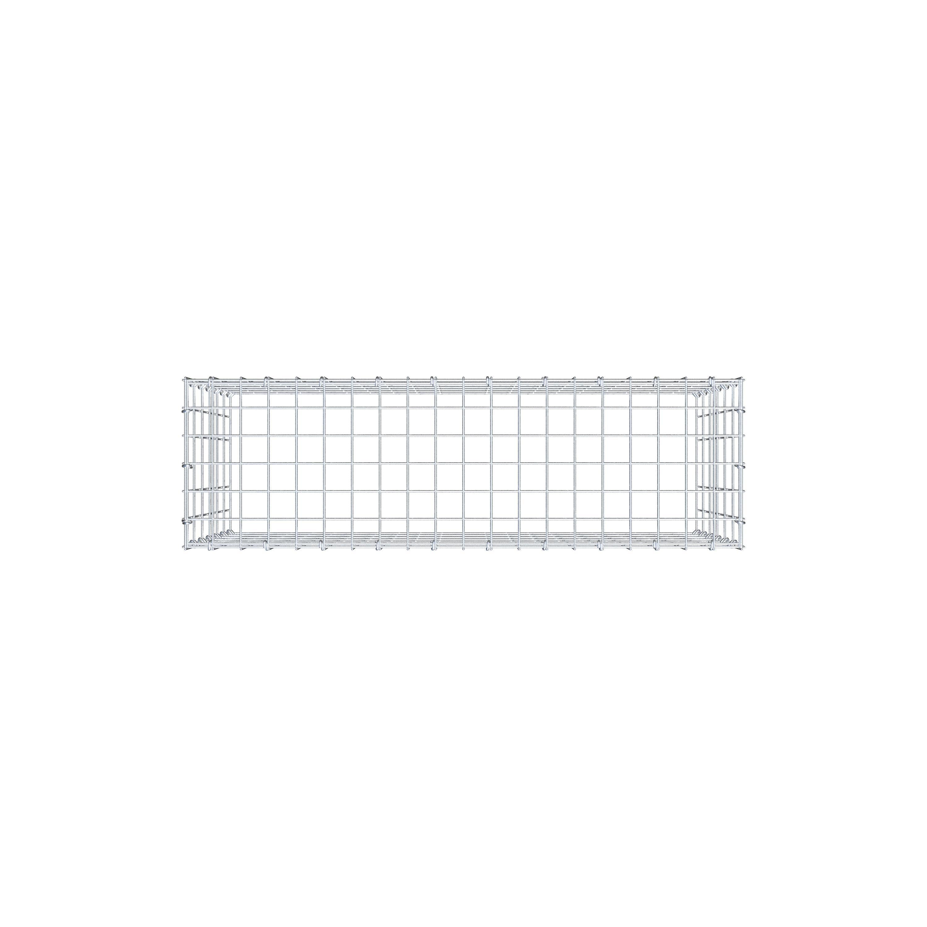 Fourche rapportée type 3 100 cm x 60 cm x 30 cm (L x H x P), mailles 5 cm x 10 cm, anneau C