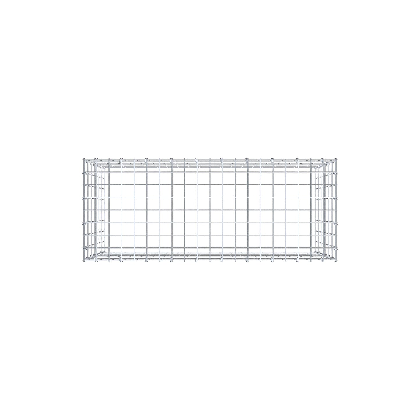 Anbaugabione Typ 3 100 cm x 60 cm x 40 cm (L x H x T), Maschenweite 5 cm x 10 cm, C-Ring