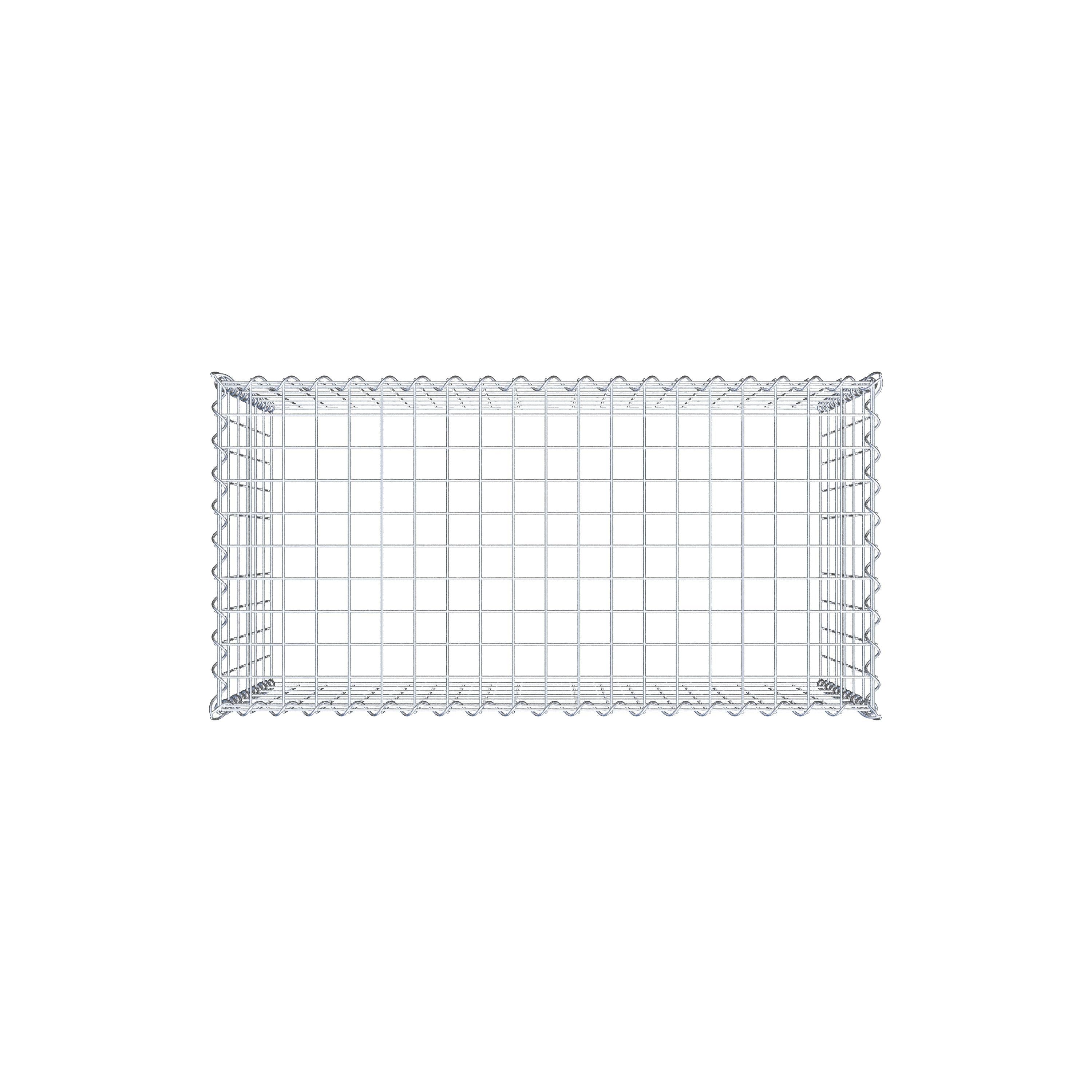 Grown-on gabion type 3 100 cm x 60 cm x 50 cm (L x H x D), mesh size 5 cm x 10 cm, spiral