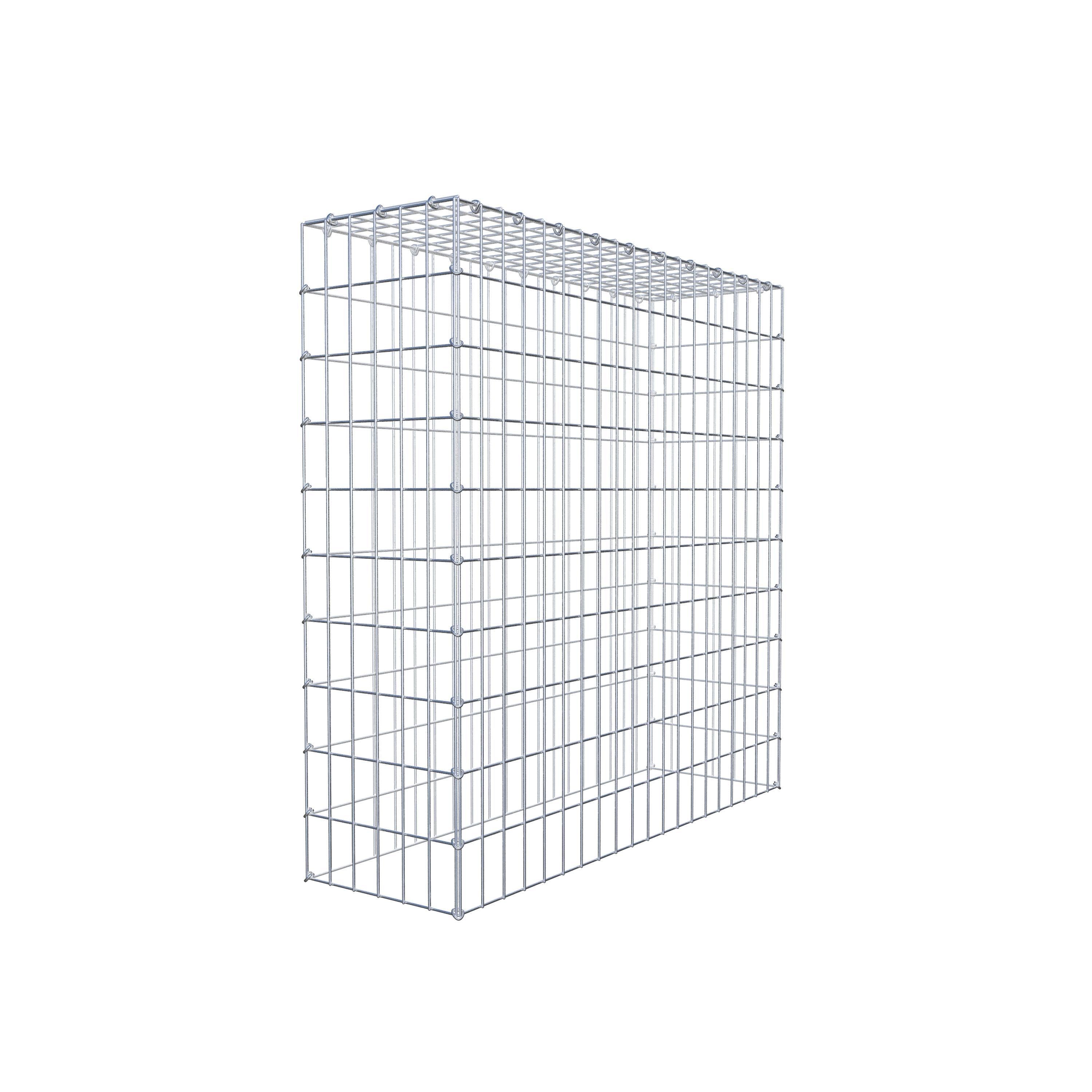 Extra gabion typ 3 100 cm x 100 cm x 30 cm (L x H x D), maskstorlek 5 cm x 10 cm, C-ring