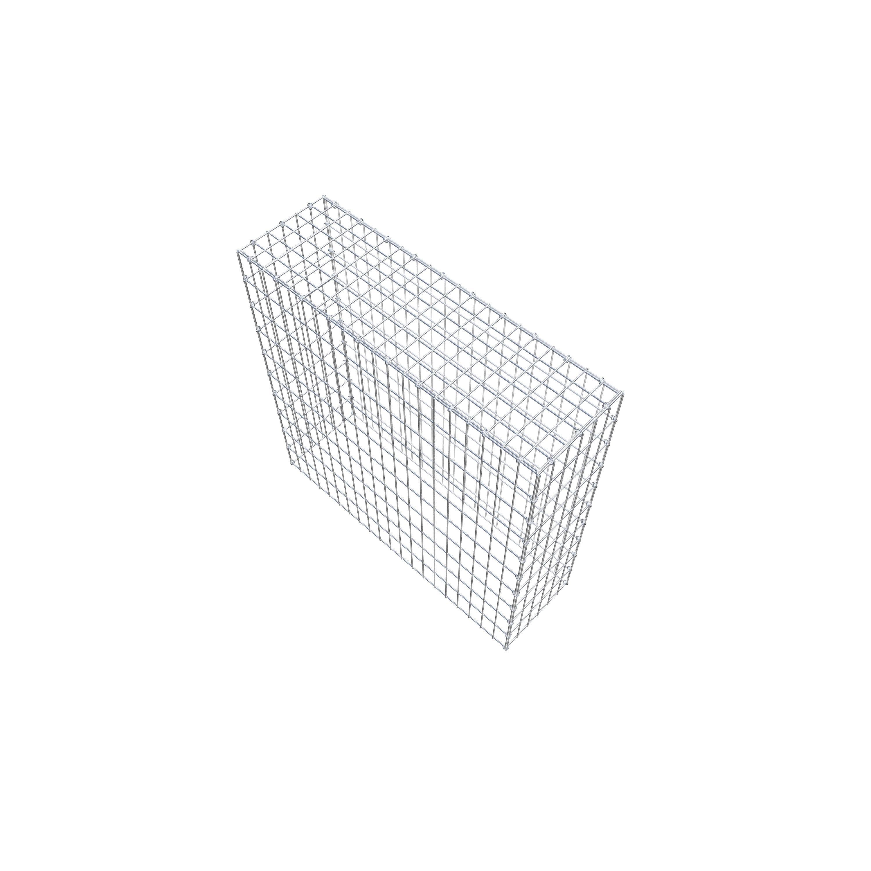 Extra gabion typ 3 100 cm x 100 cm x 30 cm (L x H x D), maskstorlek 5 cm x 10 cm, C-ring