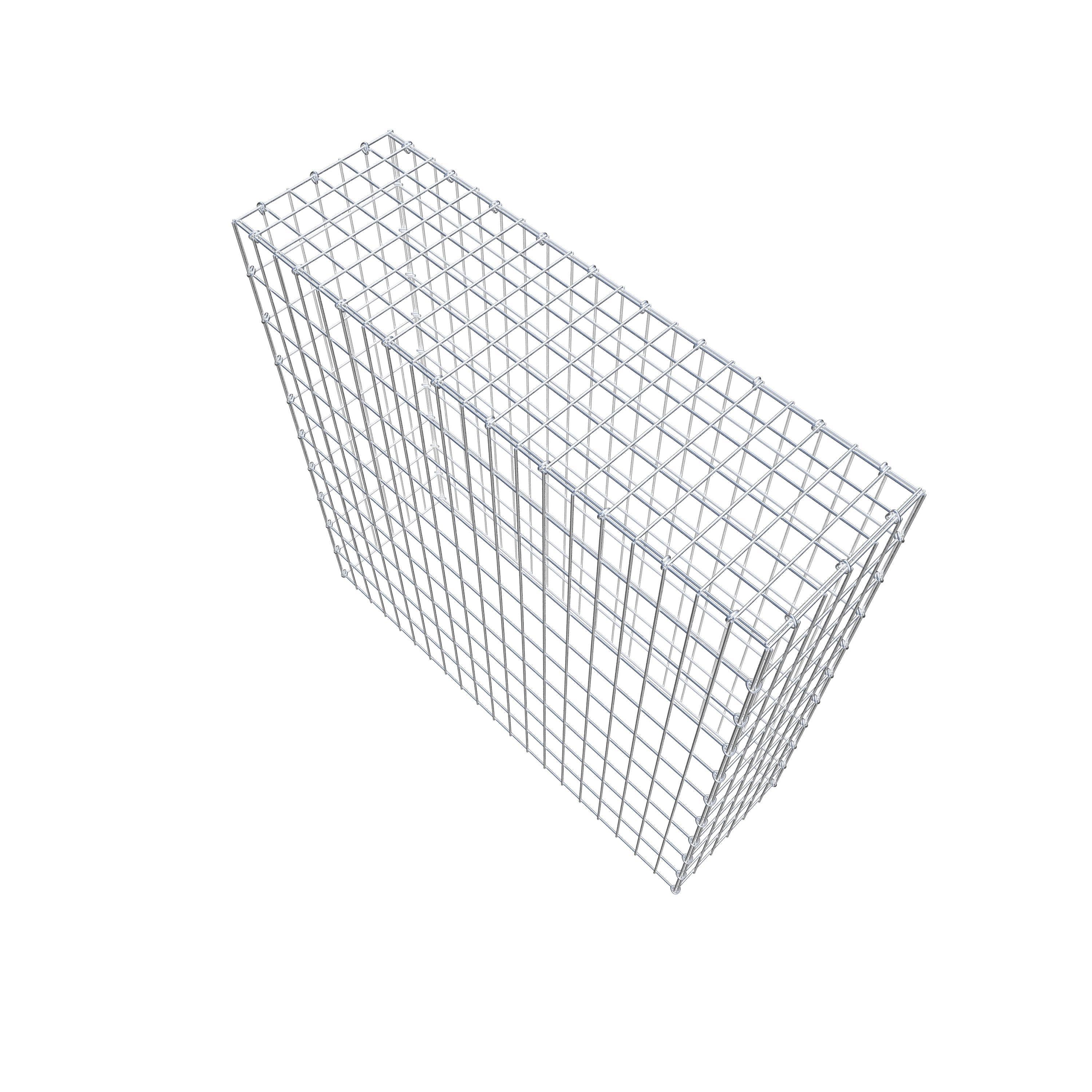 Extra gabion typ 3 100 cm x 100 cm x 30 cm (L x H x D), maskstorlek 5 cm x 10 cm, C-ring