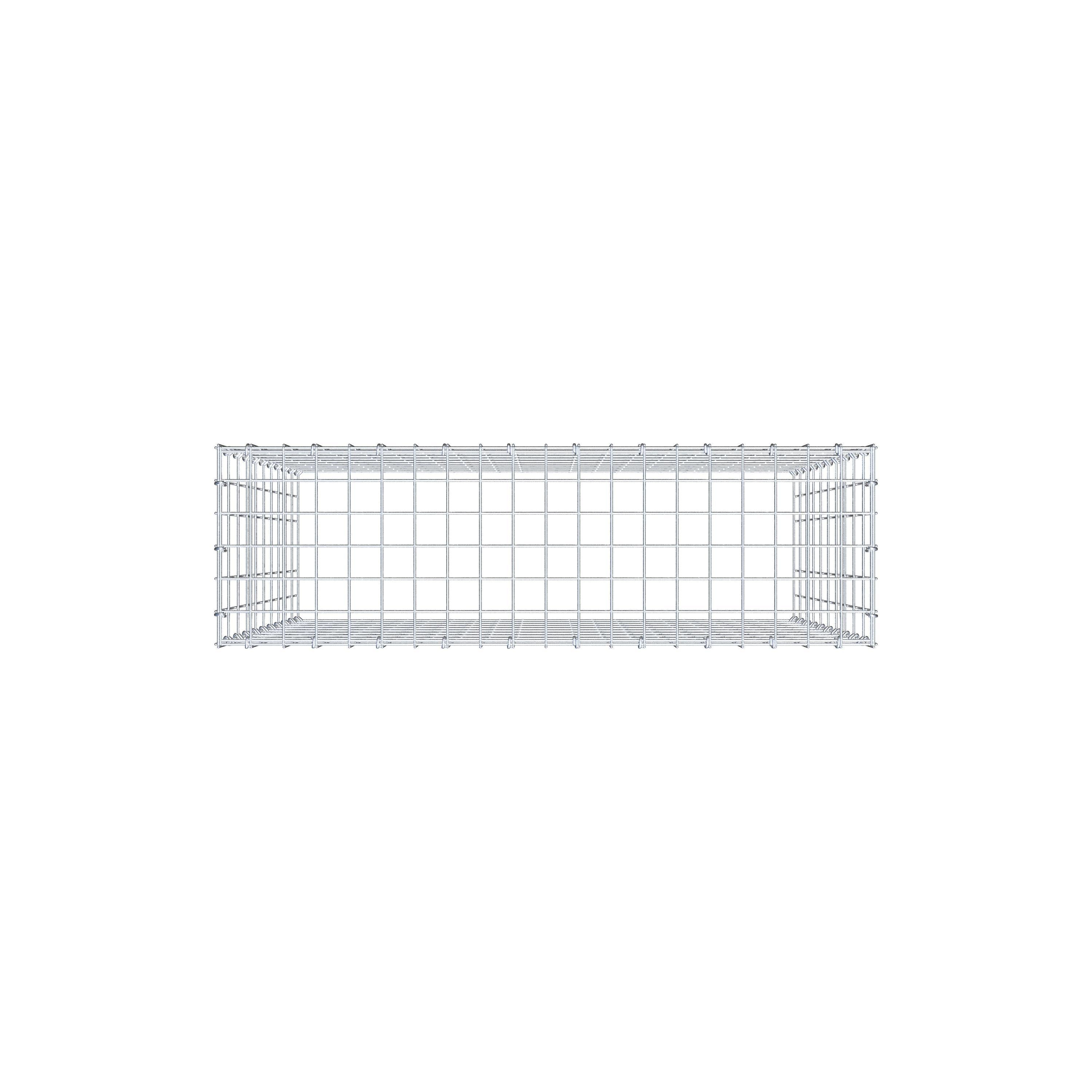 Extra gabion typ 3 100 cm x 100 cm x 30 cm (L x H x D), maskstorlek 5 cm x 10 cm, C-ring