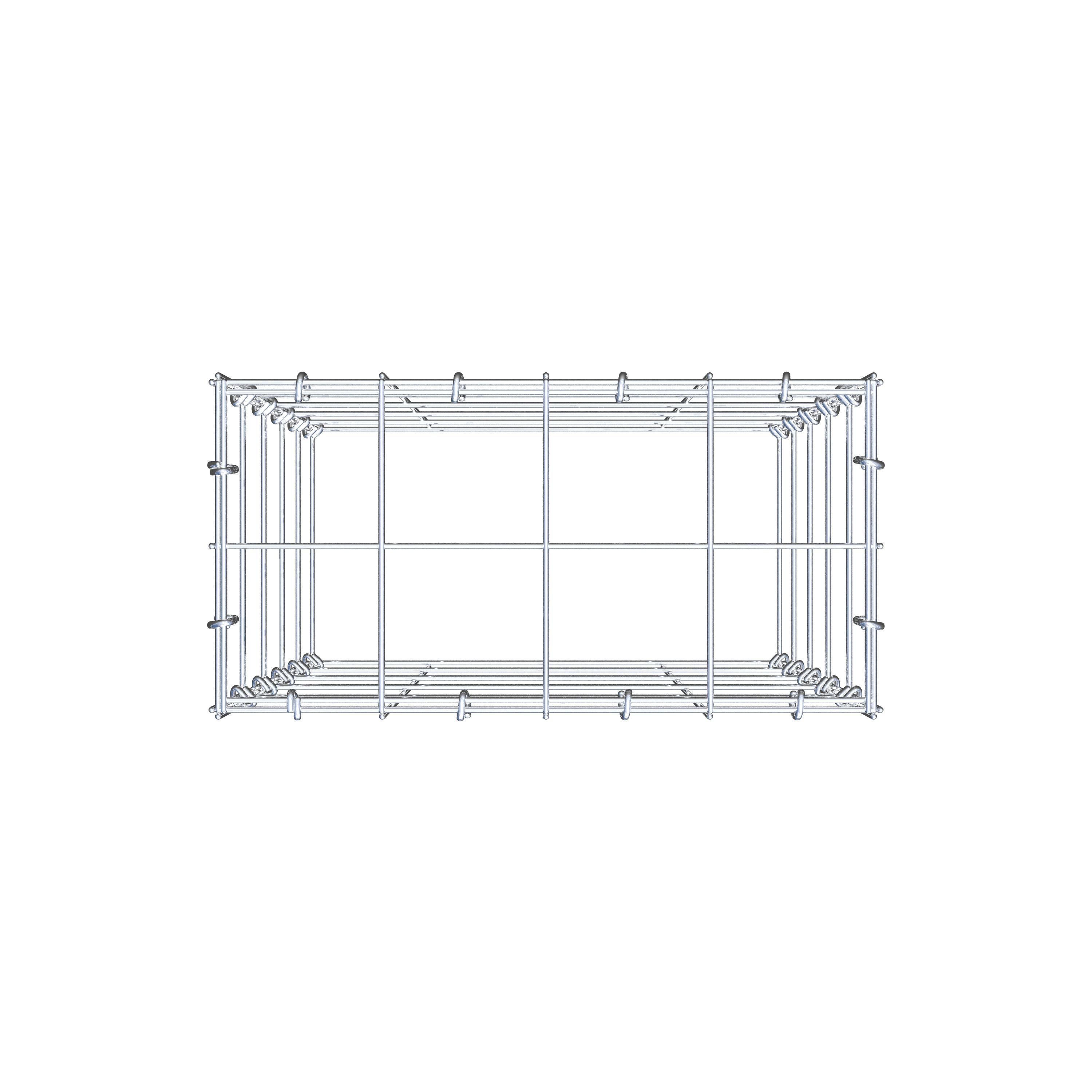 Pila adicional tipo 3 50 cm x 40 cm x 20 cm (L x A x P), malla 10 cm x 10 cm, anillo en C