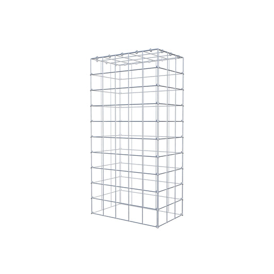 Monteret gabion type 3 100 cm x 30 cm x 50 cm (L x H x D), maskestørrelse 10 cm x 10 cm, C-ring