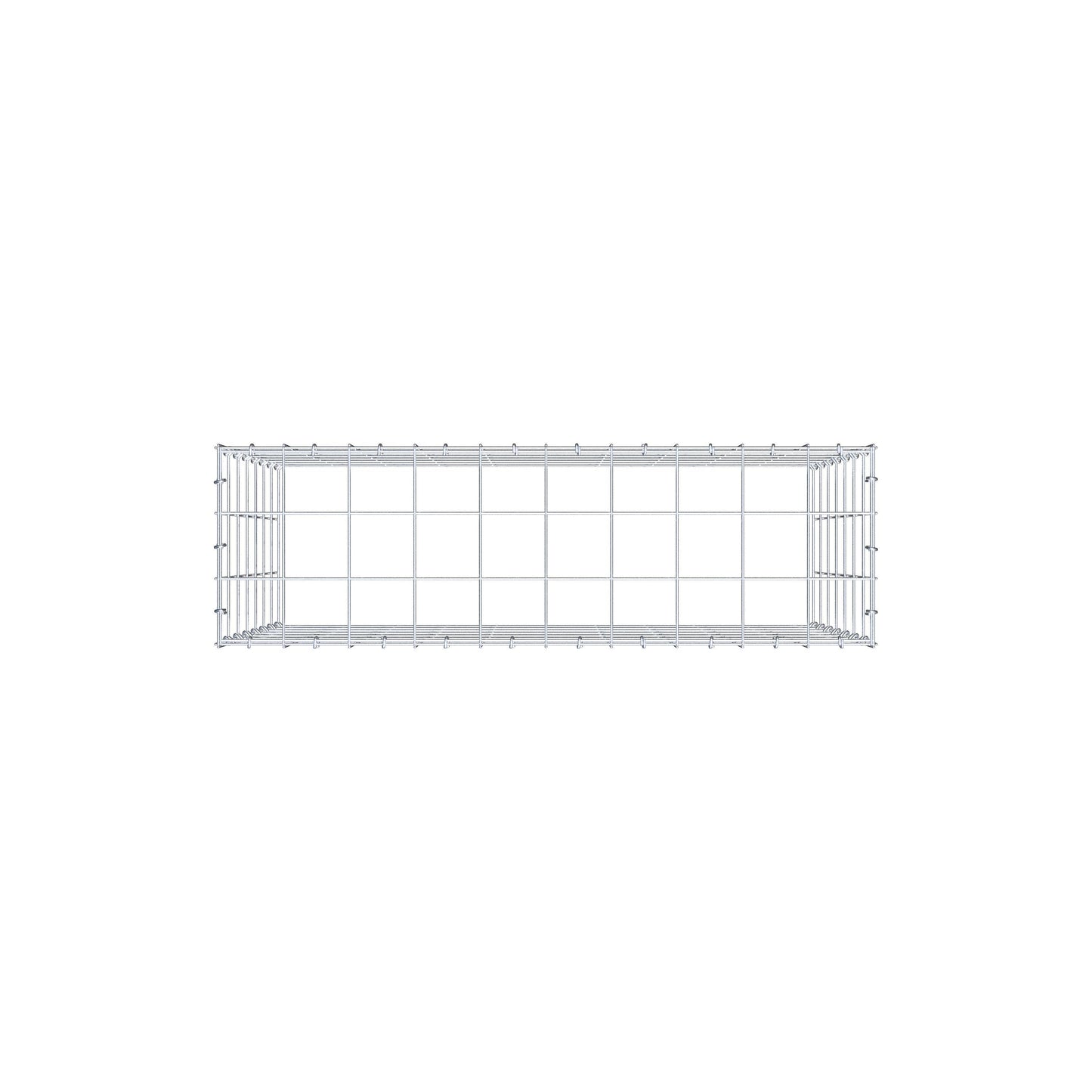 Gabião Tipo 3 100 cm x 70 cm x 30 cm (C x A x P), malhagem 10 cm x 10 cm, anel C