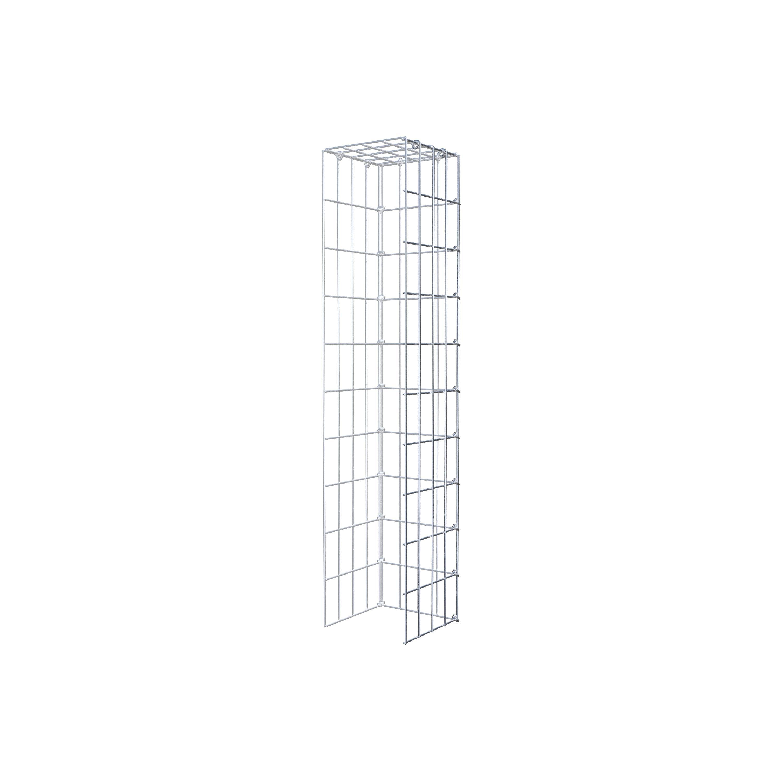 Gabião tipo 4 100 cm x 20 cm x 20 cm (C x A x P), malhagem 5 cm x 10 cm, anel C