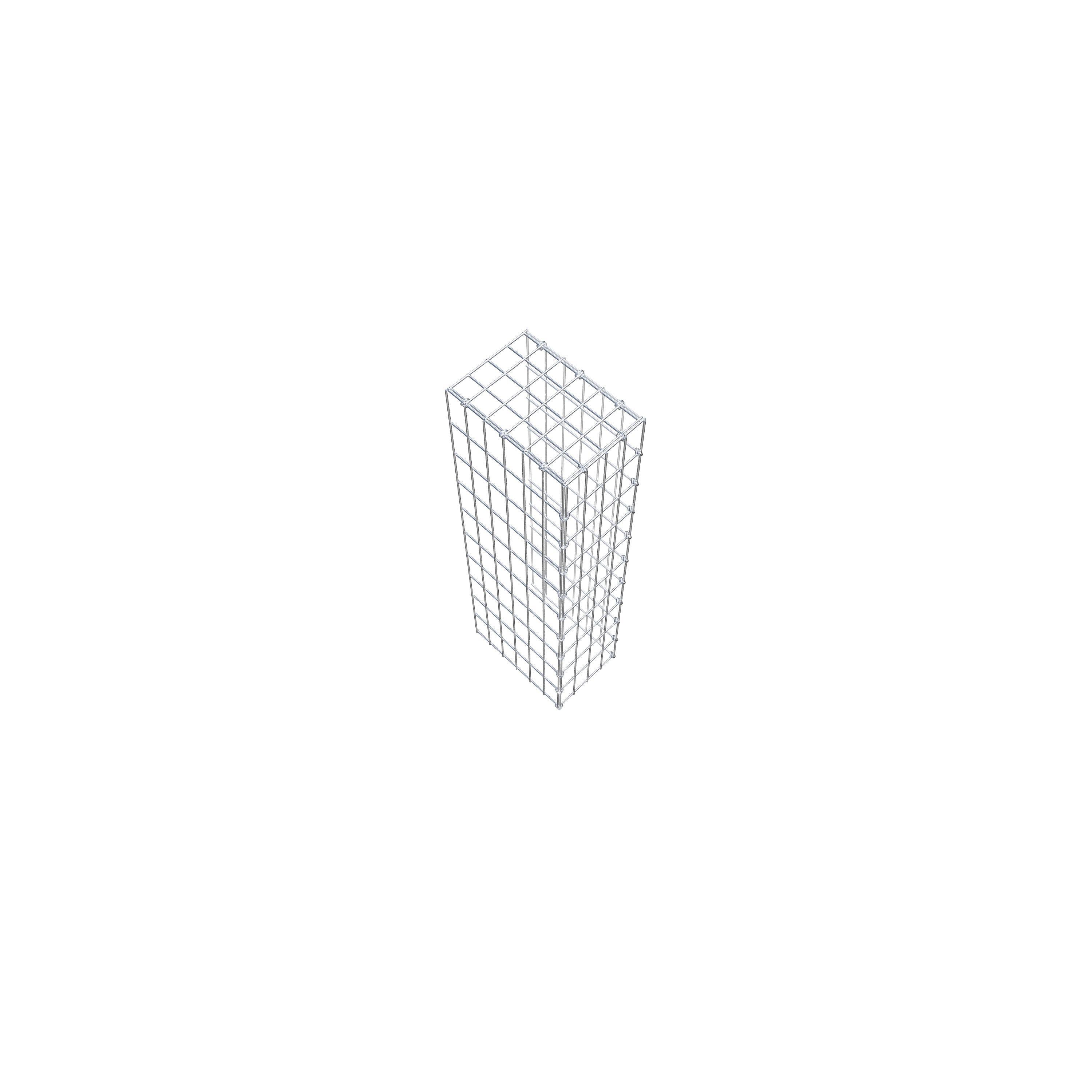 Fourche rapportée type 4 100 cm x 30 cm x 20 cm (L x H x P), mailles 5 cm x 10 cm, anneau C