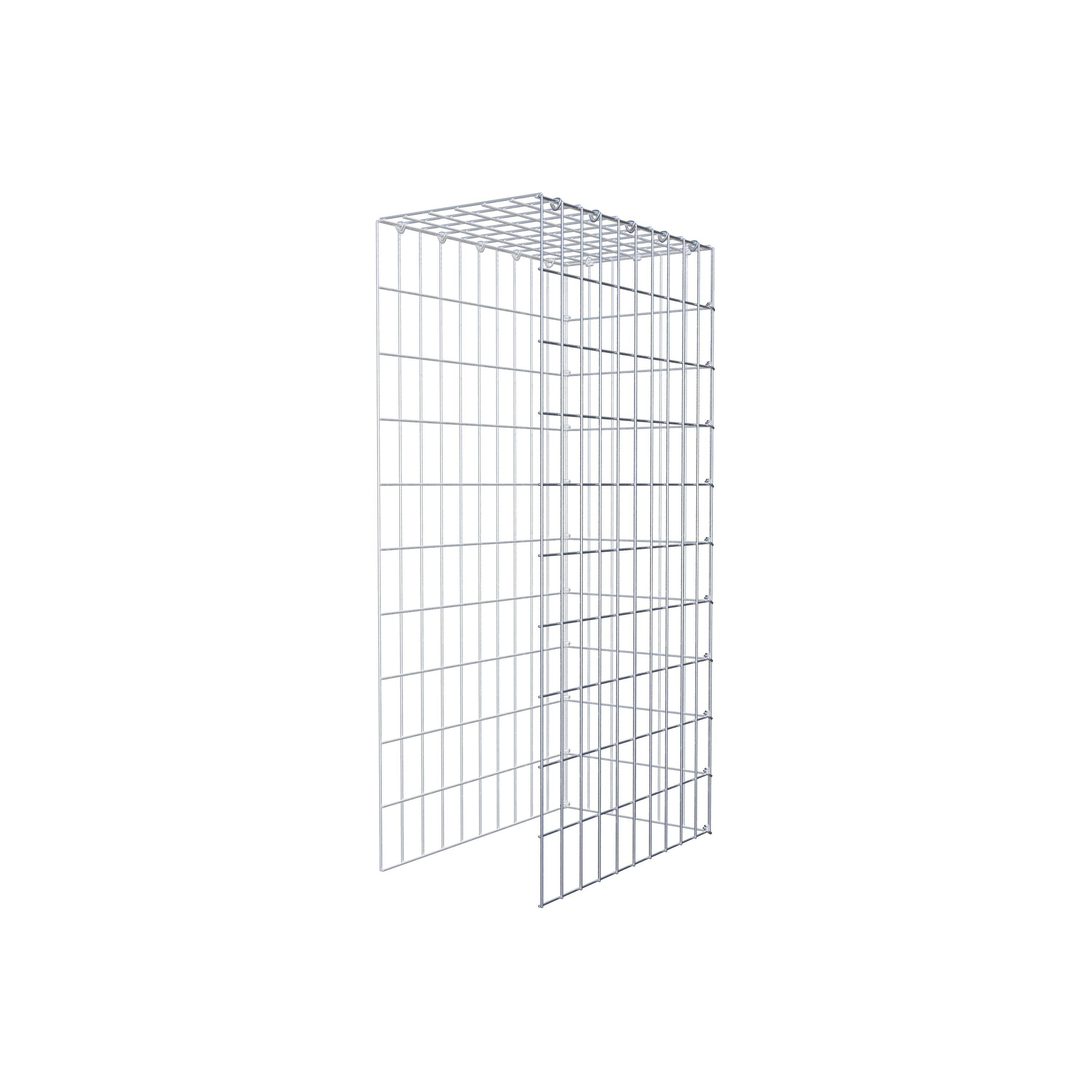 Gabião Tipo 4 100 cm x 50 cm x 30 cm (C x A x P), malhagem 5 cm x 10 cm, anel C
