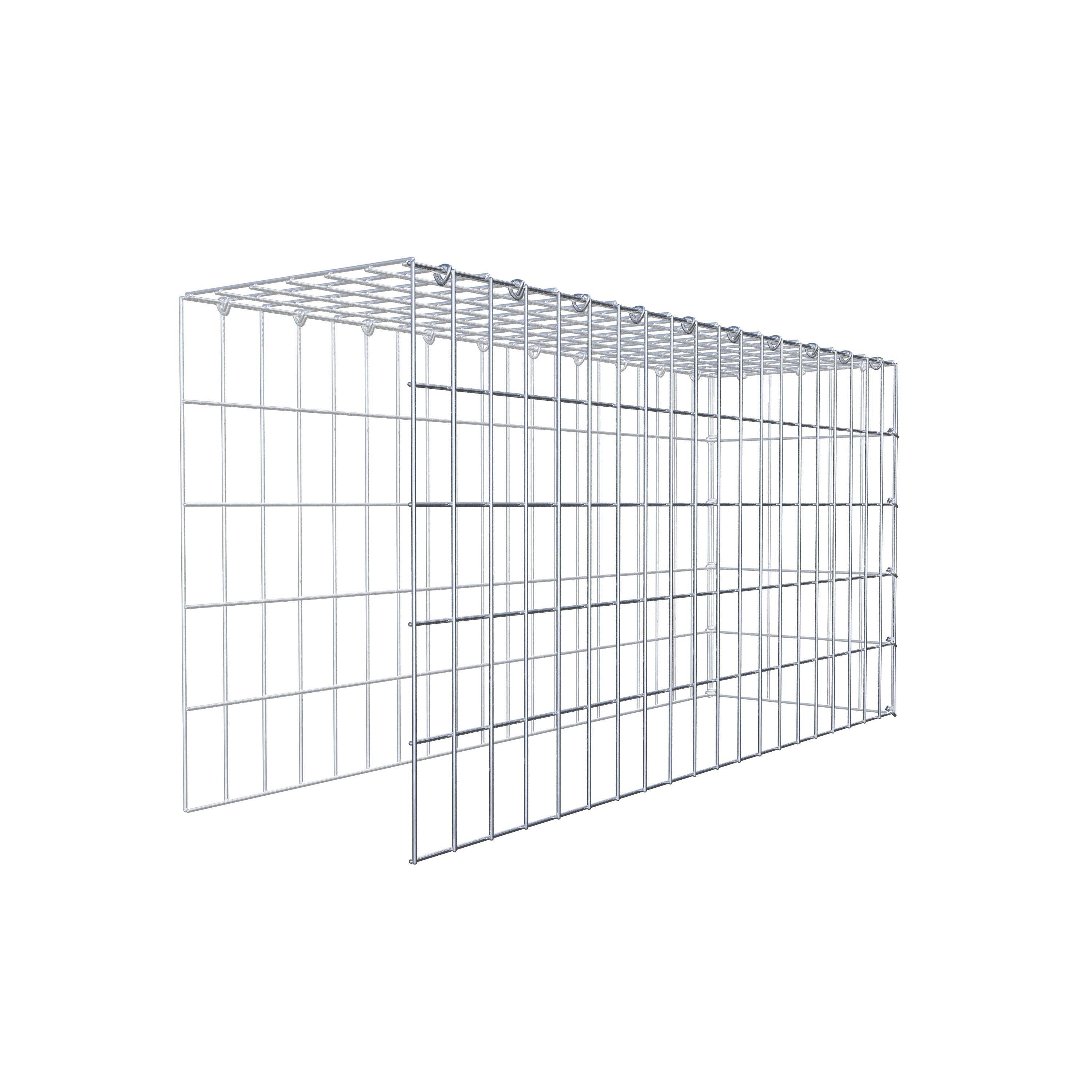 Gabião Tipo 4 100 cm x 50 cm x 30 cm (C x A x P), malhagem 5 cm x 10 cm, anel C
