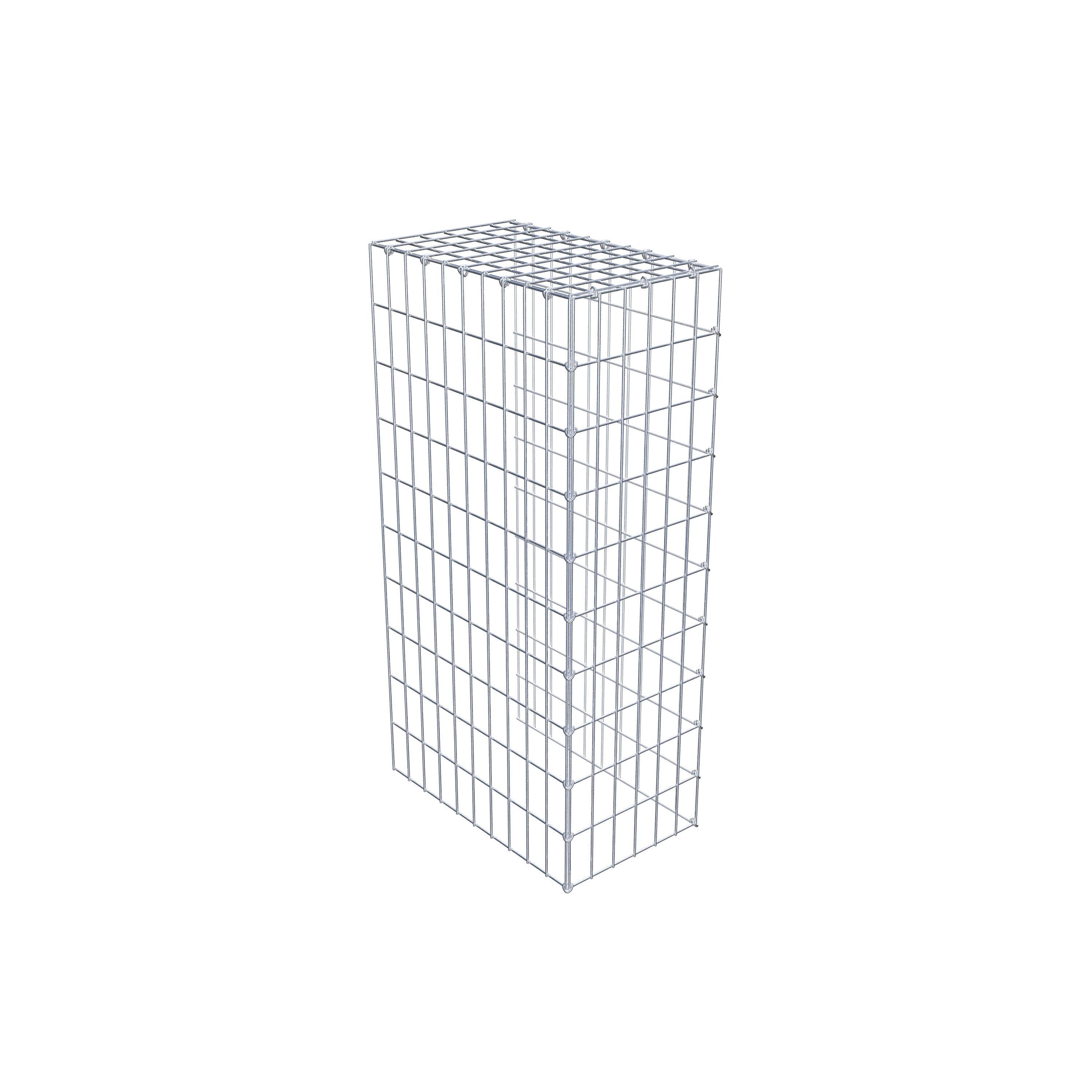 Gabião Tipo 4 100 cm x 50 cm x 30 cm (C x A x P), malhagem 5 cm x 10 cm, anel C