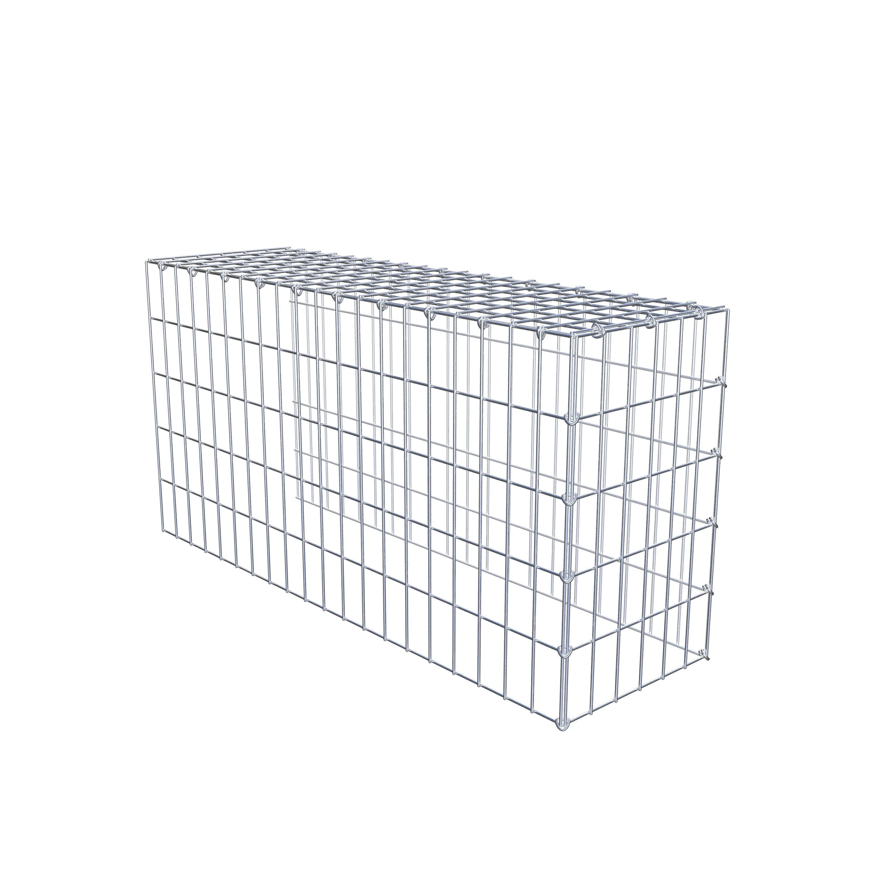 Gabião Tipo 4 100 cm x 50 cm x 30 cm (C x A x P), malhagem 5 cm x 10 cm, anel C