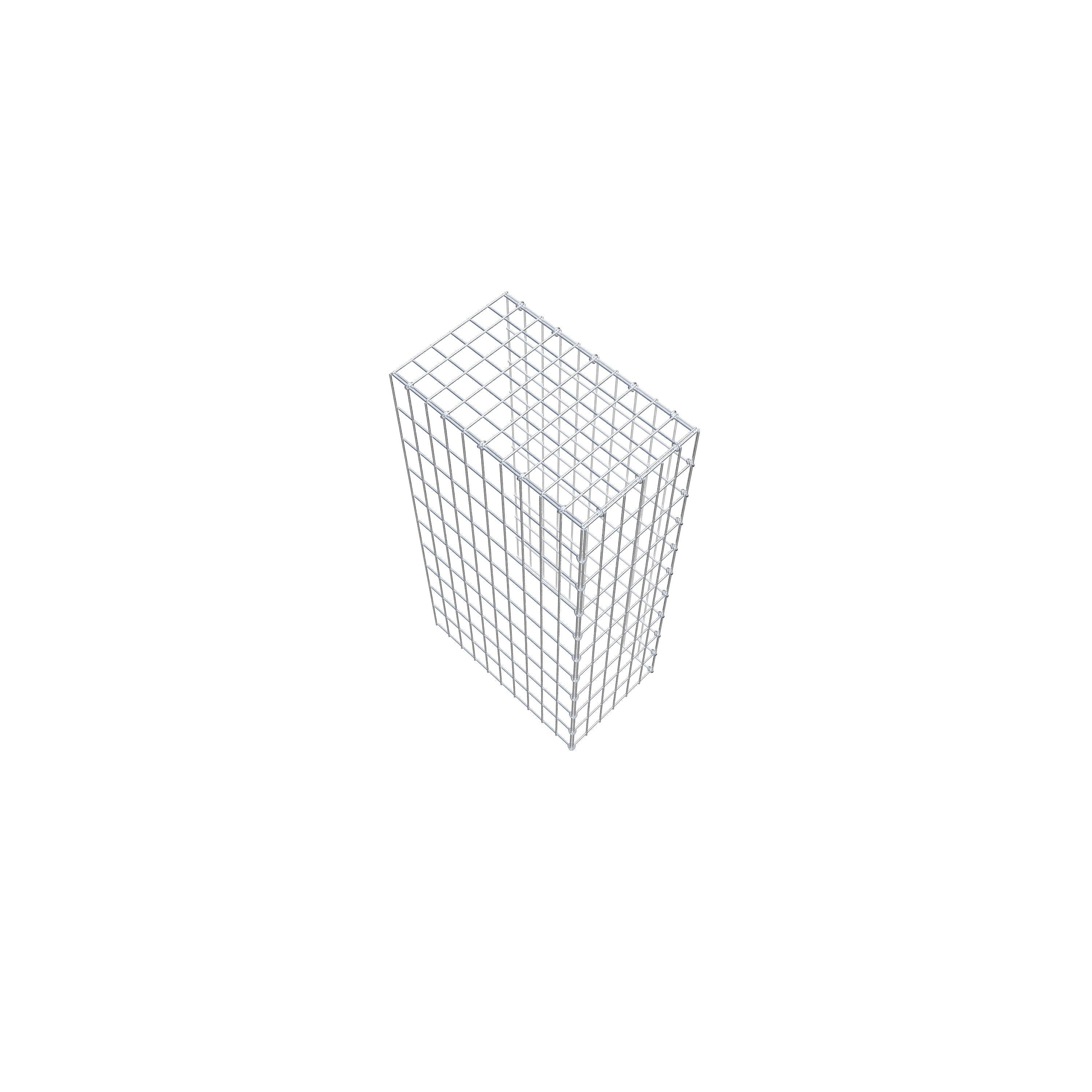 Gabião Tipo 4 100 cm x 50 cm x 30 cm (C x A x P), malhagem 5 cm x 10 cm, anel C