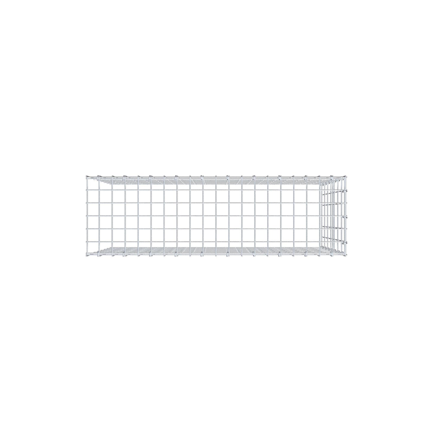 Mounted gabion type 4 100 cm x 70 cm x 30 cm (L x H x D), mesh size 5 cm x 10 cm, C-ring