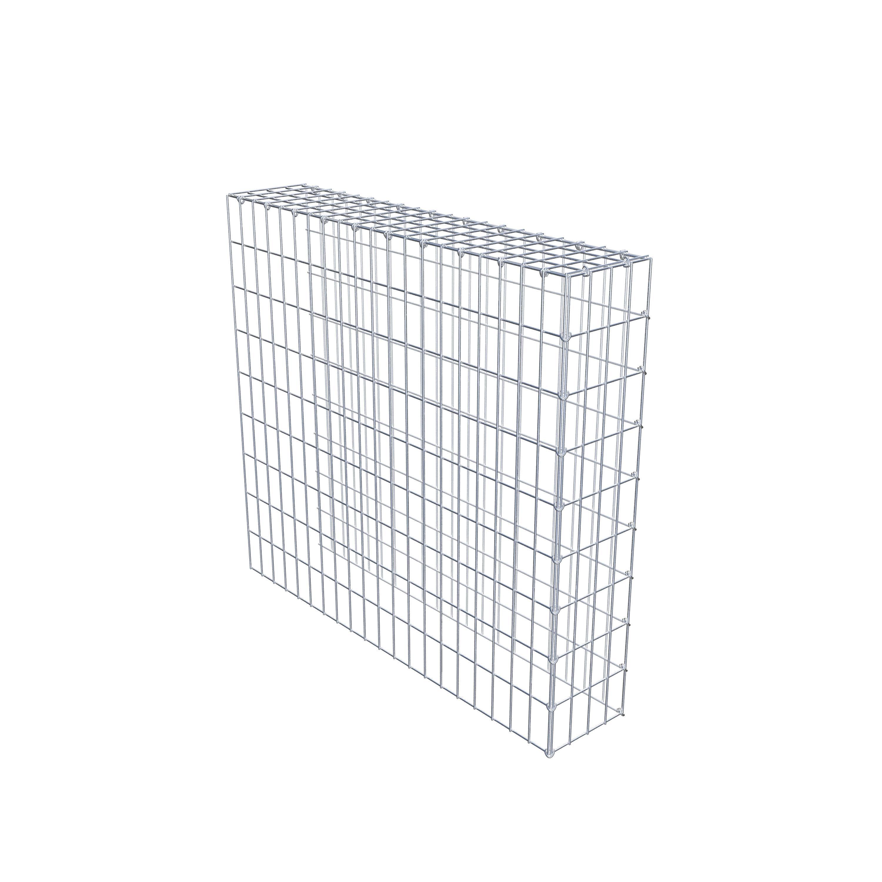 Gabião Tipo 4 100 cm x 90 cm x 20 cm (C x A x P), malhagem 5 cm x 10 cm, anel C