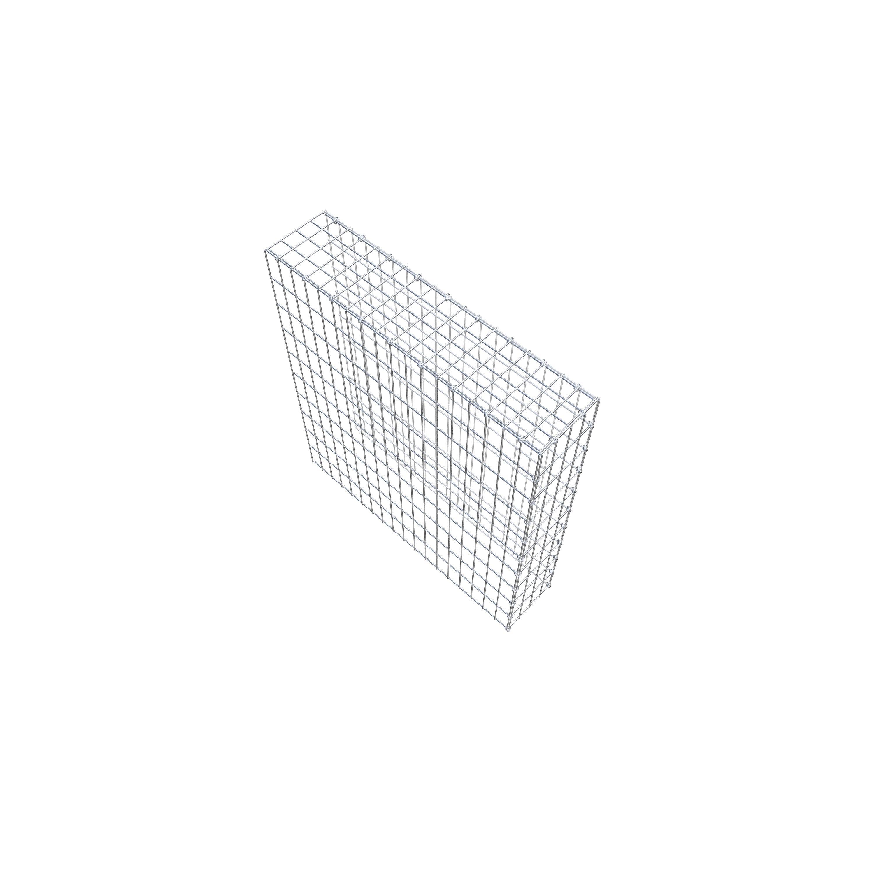 Gabião Tipo 4 100 cm x 90 cm x 20 cm (C x A x P), malhagem 5 cm x 10 cm, anel C
