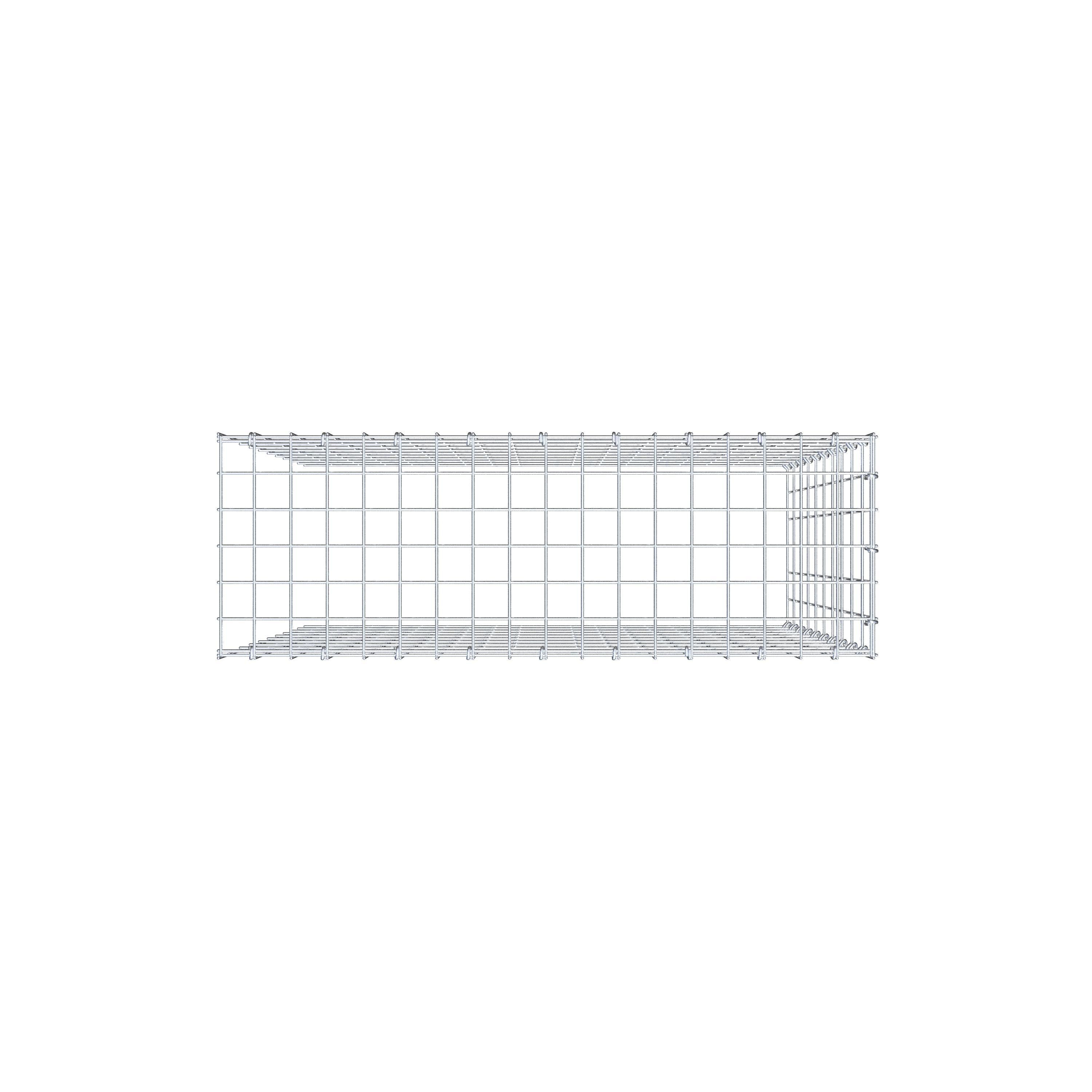 Monteret gabion type 4 100 cm x 90 cm x 30 cm (L x H x D), maskestørrelse 5 cm x 10 cm, C-ring