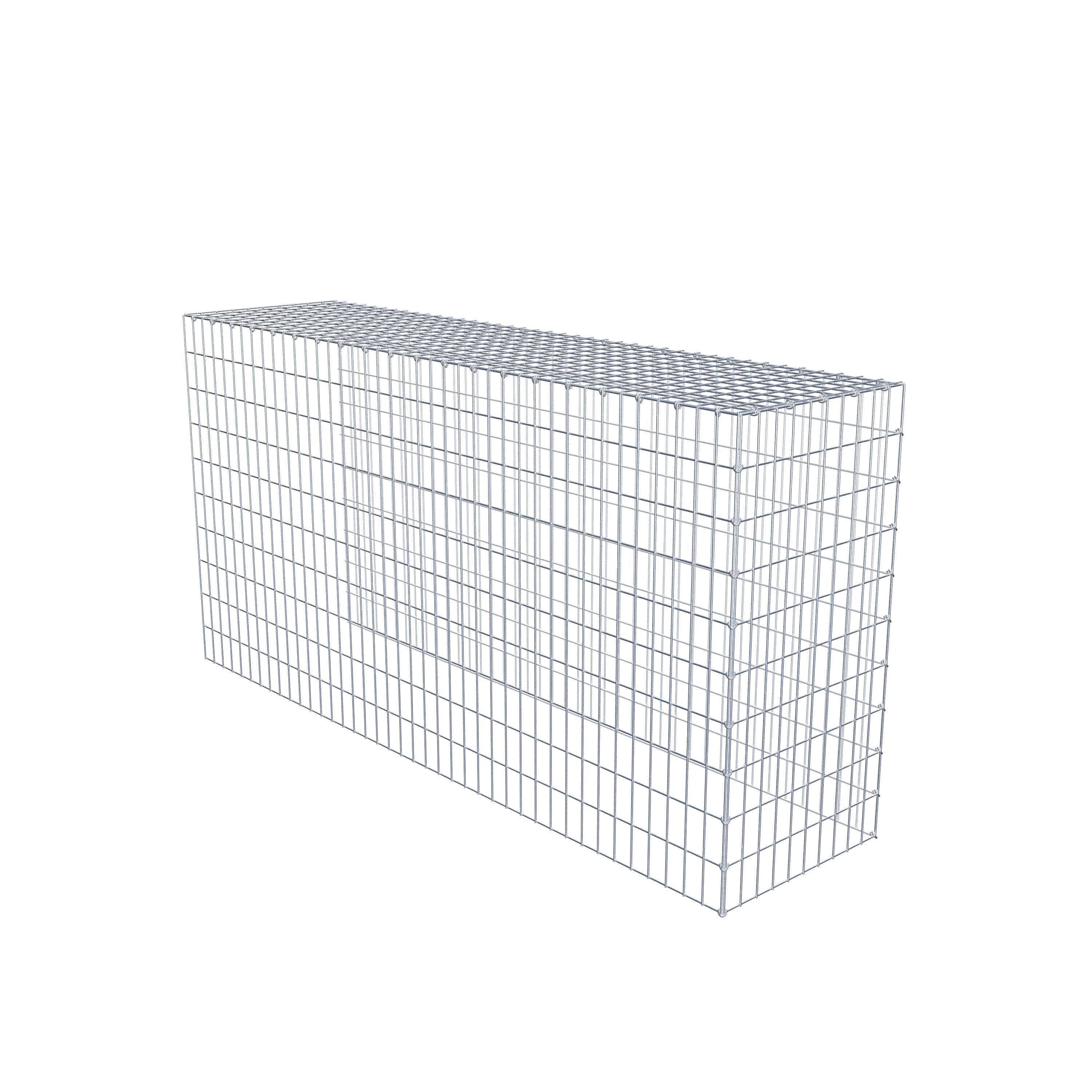 Fourche rapportée type 4 200 cm x 100 cm x 50 cm (L x H x P), mailles 5 cm x 10 cm, anneau en C